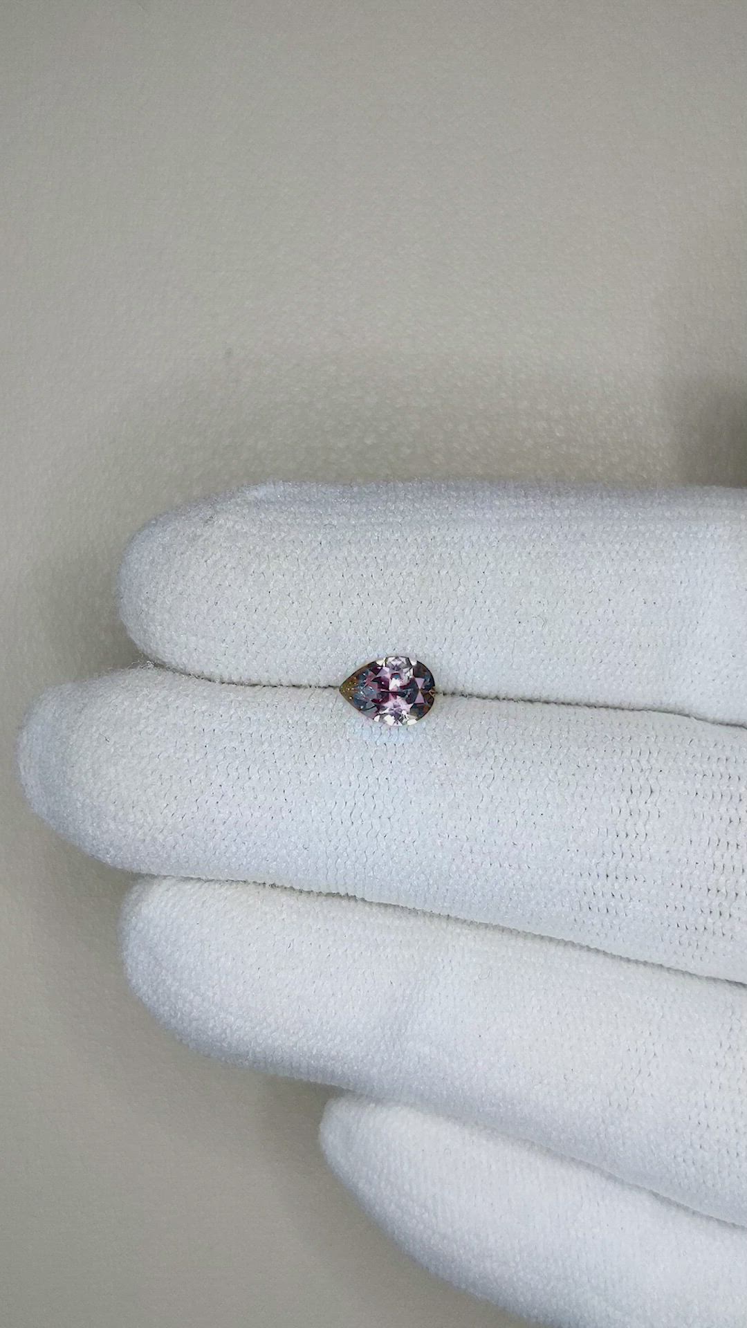 0.53 Ct. Pink Sapphire from Montana Size Video