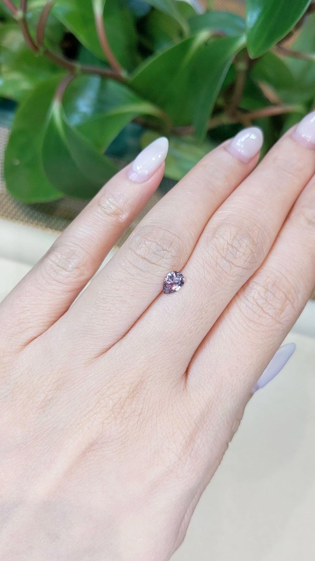 0.53 Ct. Pink Sapphire from Montana Size Video