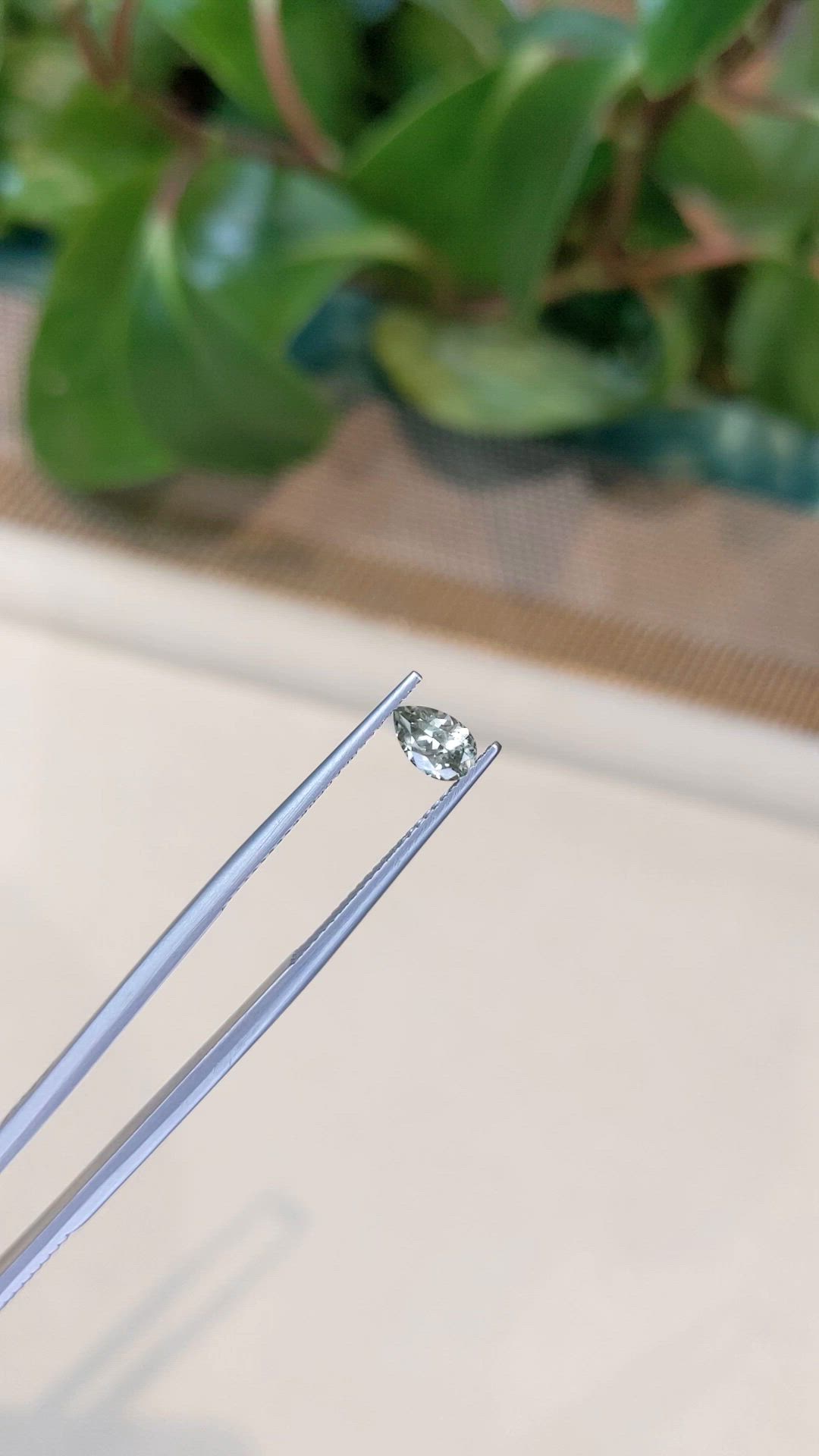 0.57 Ct. Yellowish Brown Sapphire from Montana Size Video