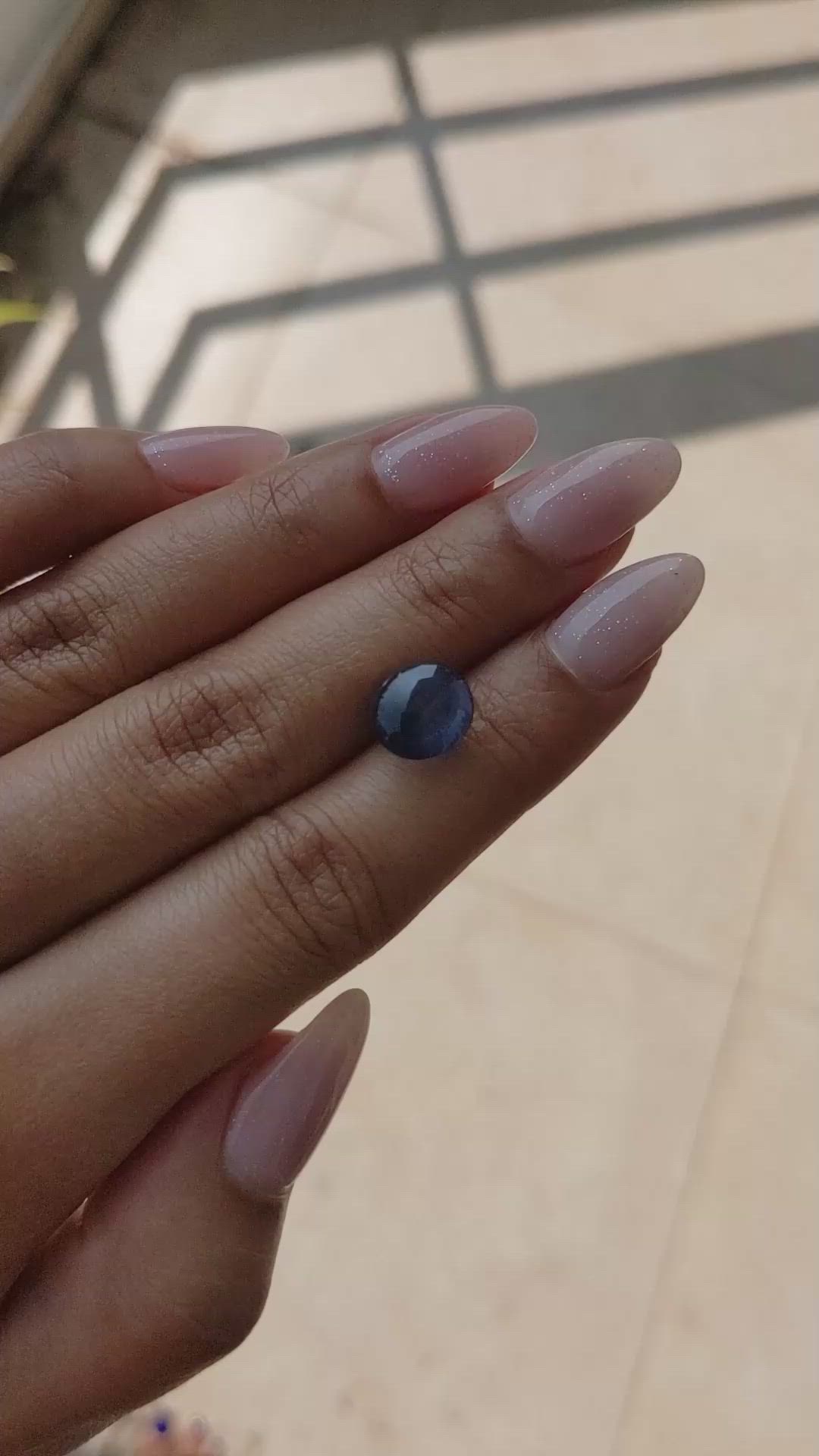 7.13 Ct. Blue Star Sapphire from Ceylon (Sri Lanka) Size Video