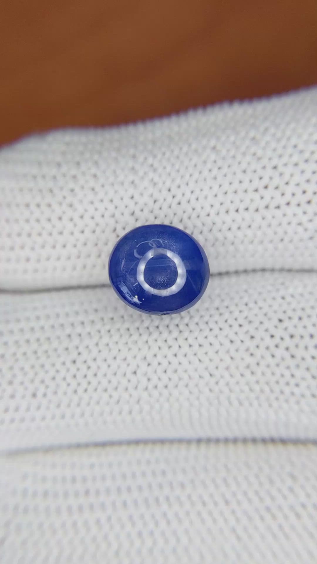 7.13 Ct. Blue Star Sapphire from Ceylon (Sri Lanka) Size Video
