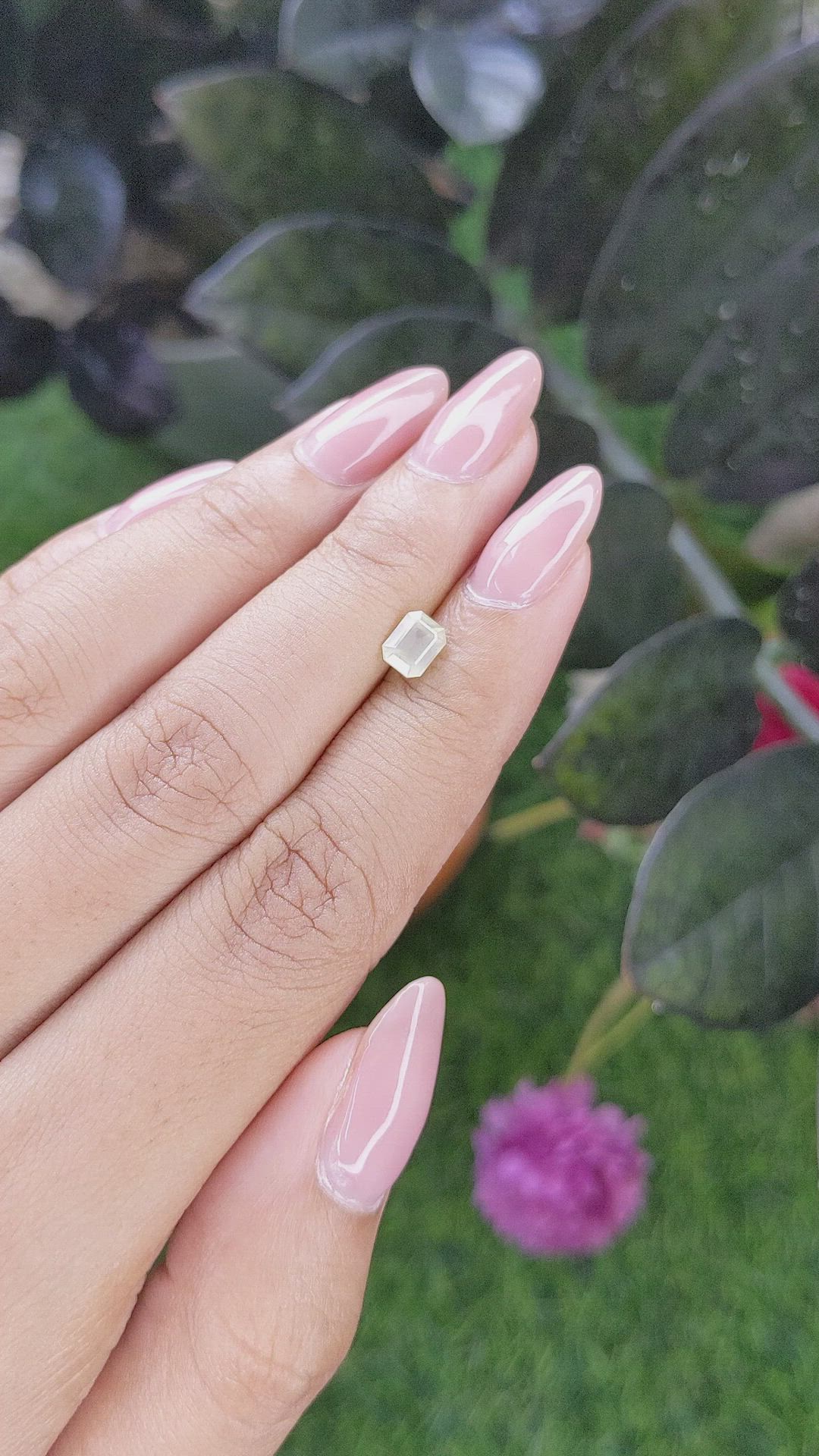0.87 Ct. Yellow Sapphire from Tanzania Size Video