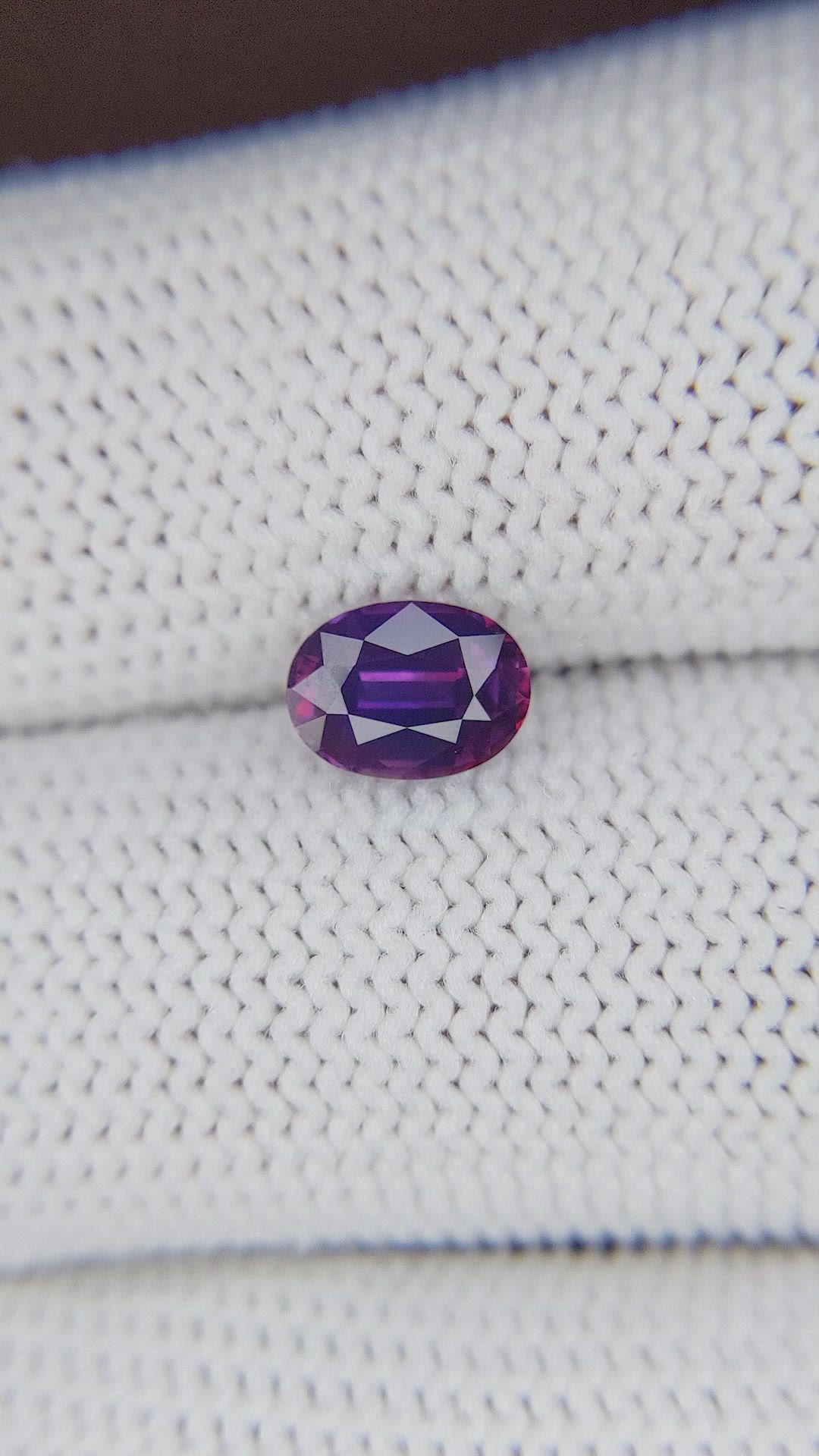 1.35 Ct. Pinkish Purple Sapphire from Tanzania Size Video