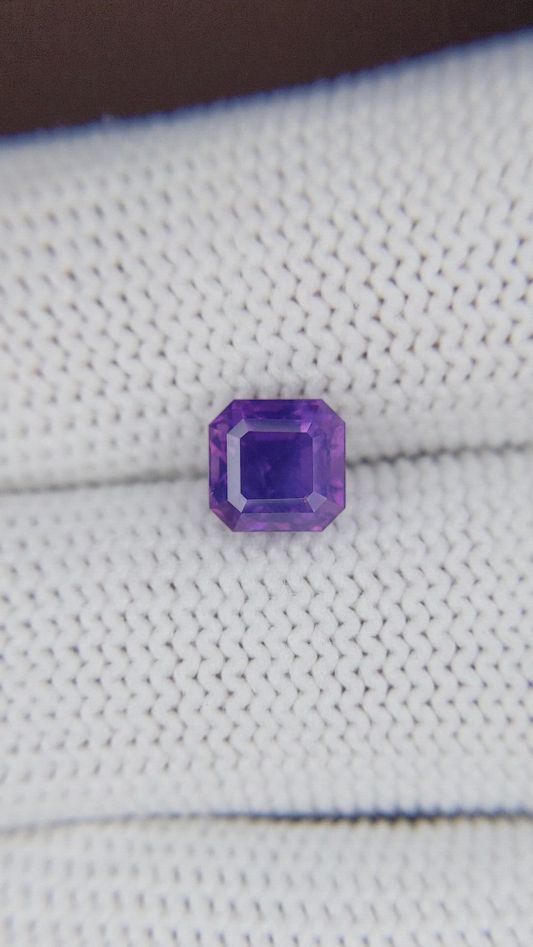 2.08 Ct. Bluish Purple Sapphire from Tanzania Size Video