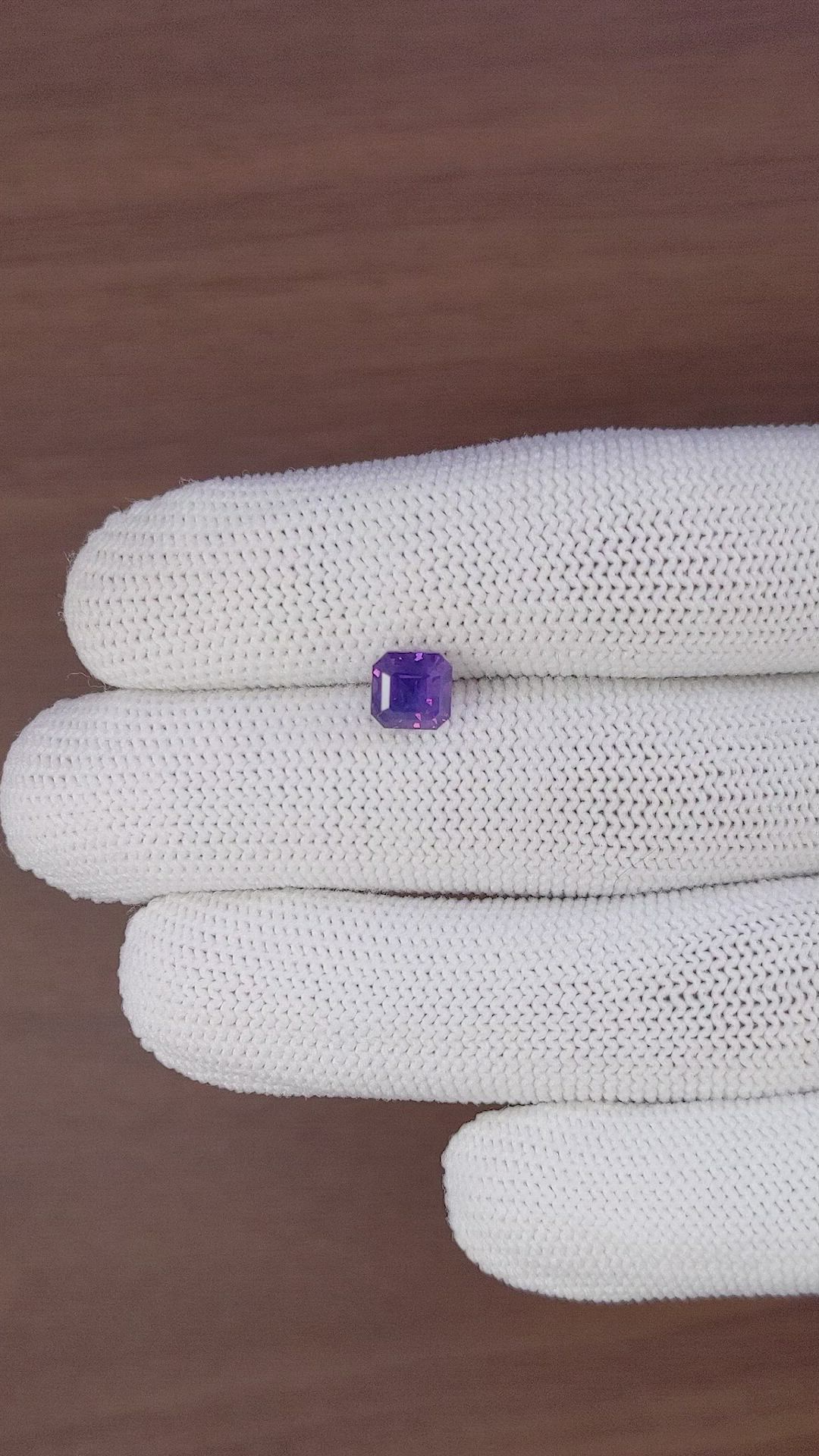 2.08 Ct. Bluish Purple Sapphire from Tanzania Size Video