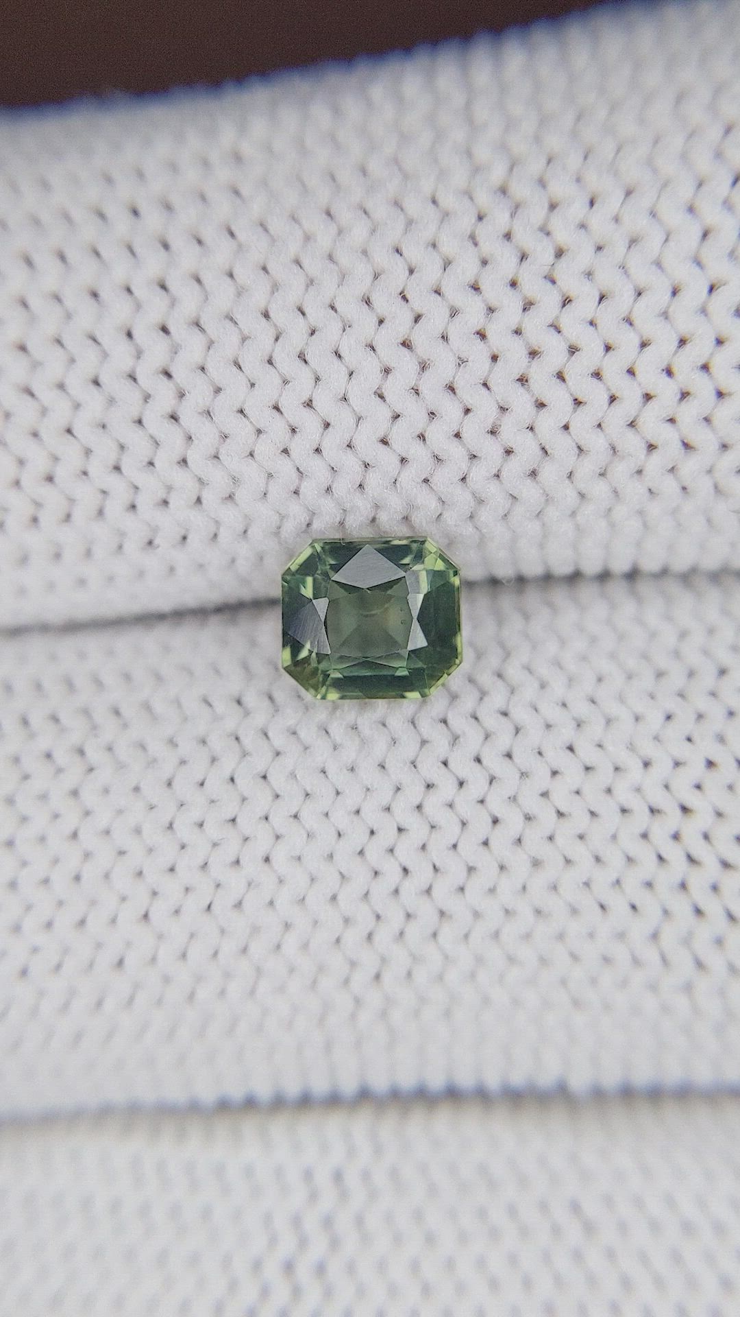1.26 Ct. Bluish Green Sapphire from Madagascar Size Video
