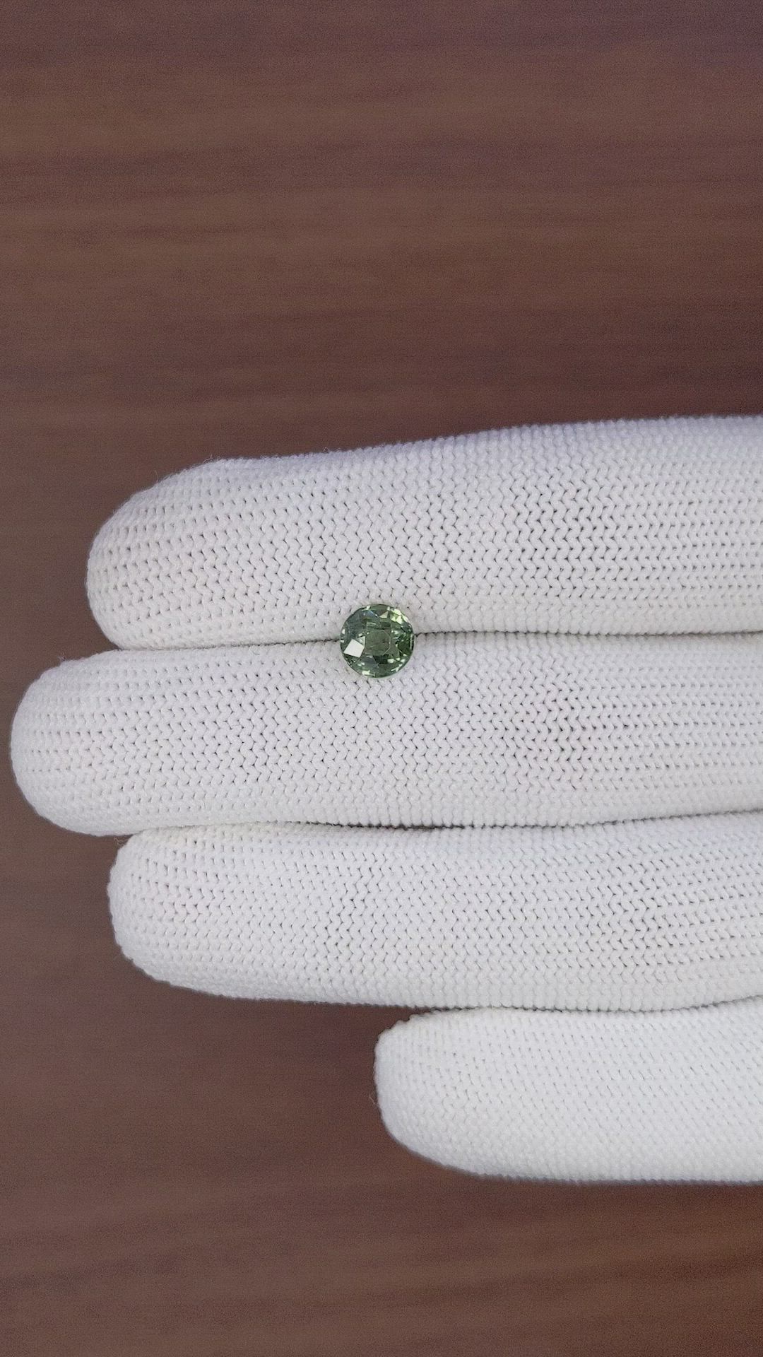 1.55 Ct. Green Sapphire from Madagascar Size Video