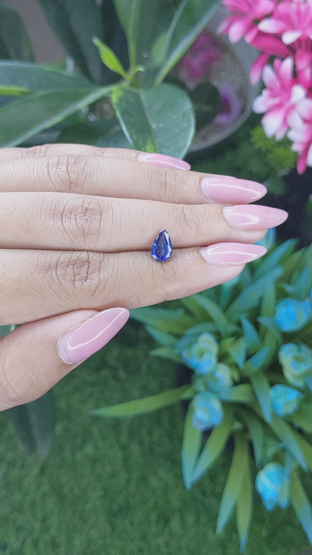 1.13 Ct. Blue Sapphire from Madagascar Size Video