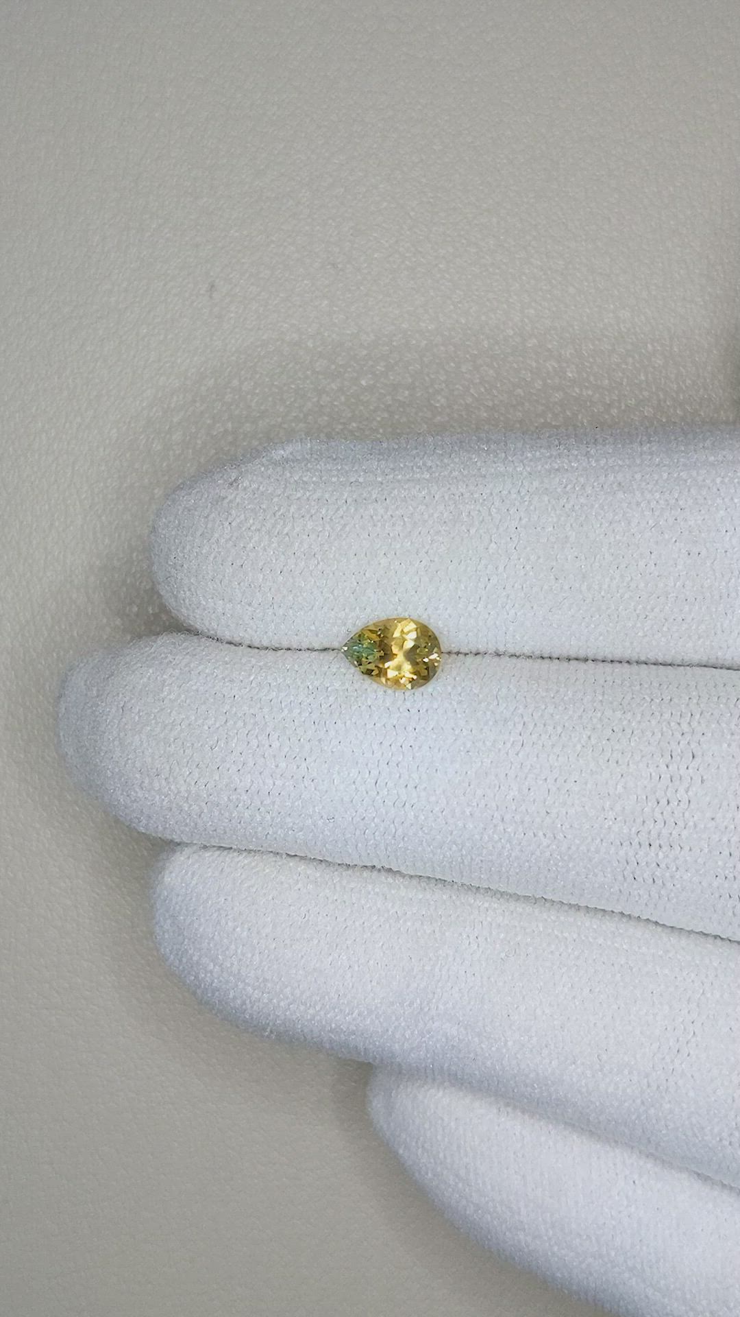 0.65 Ct. Bi Color Sapphire from Montana Size Video