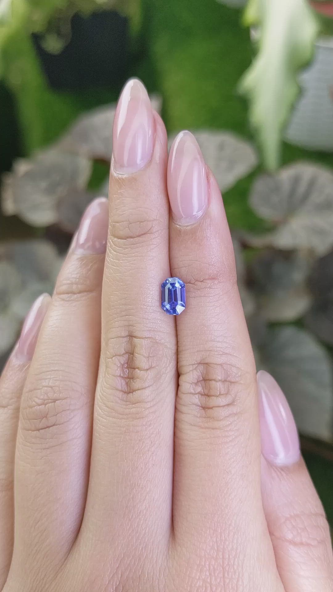 1.30 Ct. Blue Sapphire from Ceylon (Sri Lanka) Size Video