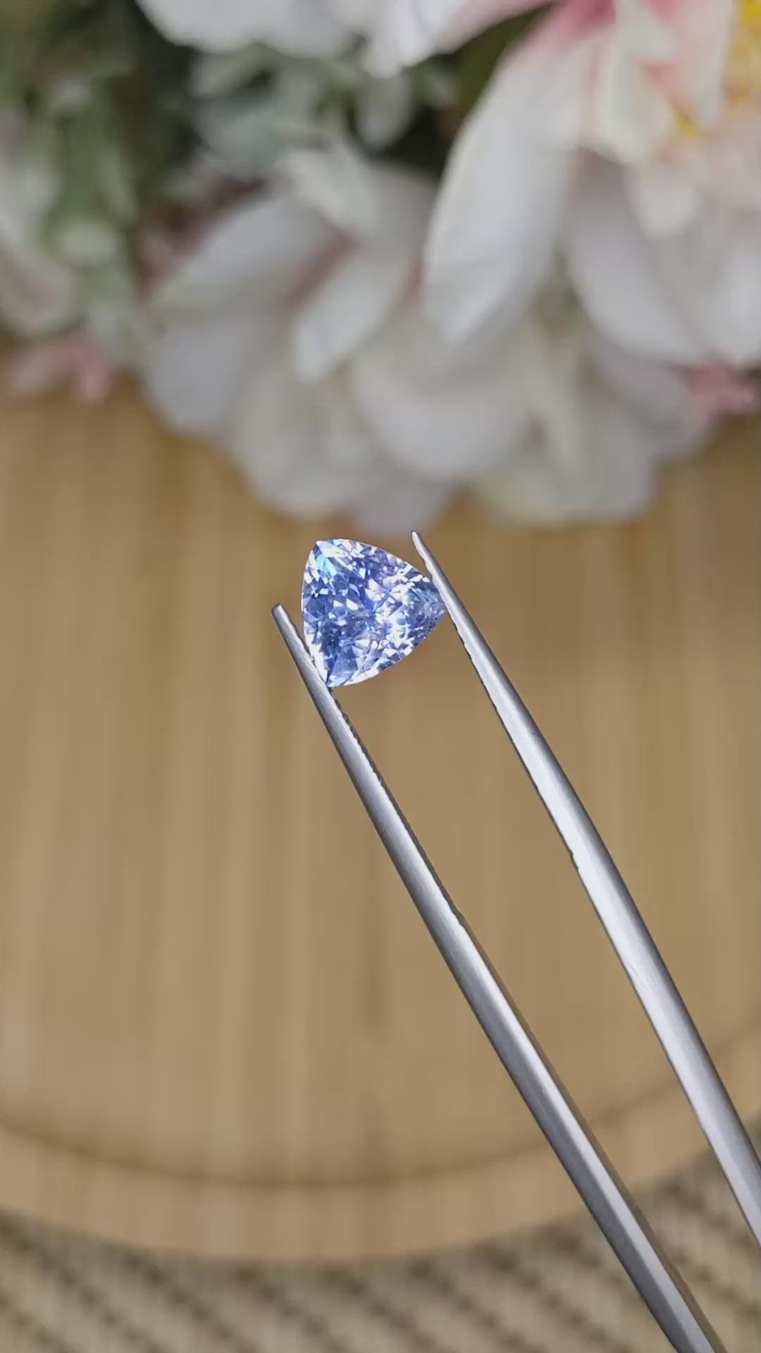 2.60 Ct. Blue Sapphire from Ceylon (Sri Lanka) Size Video