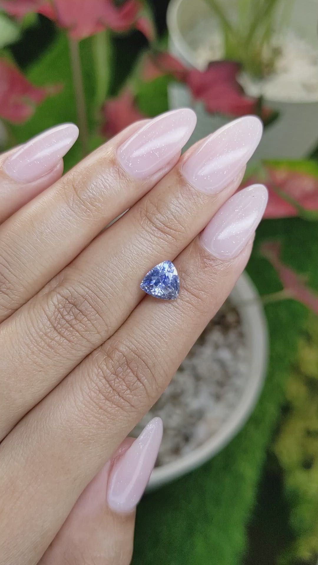 2.60 Ct. Blue Sapphire from Ceylon (Sri Lanka) Size Video