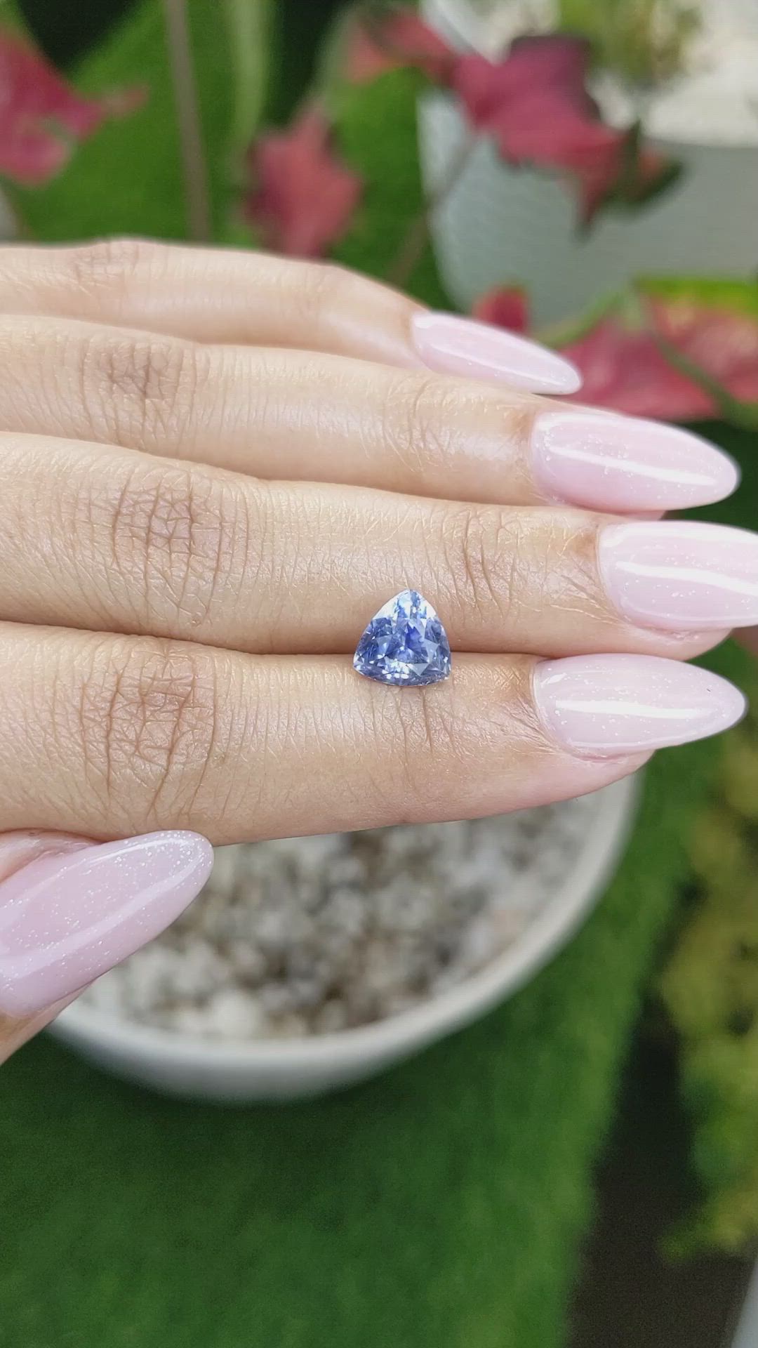 2.60 Ct. Blue Sapphire from Ceylon (Sri Lanka) Size Video