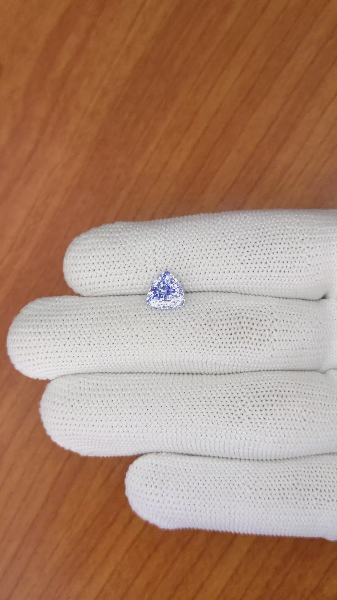 2.60 Ct. Blue Sapphire from Ceylon (Sri Lanka) Size Video