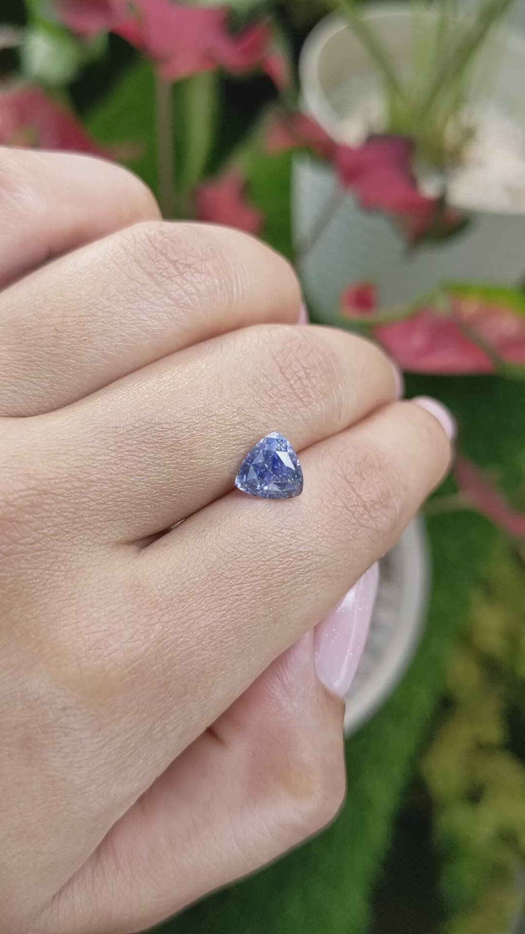 2.60 Ct. Blue Sapphire from Ceylon (Sri Lanka) Size Video