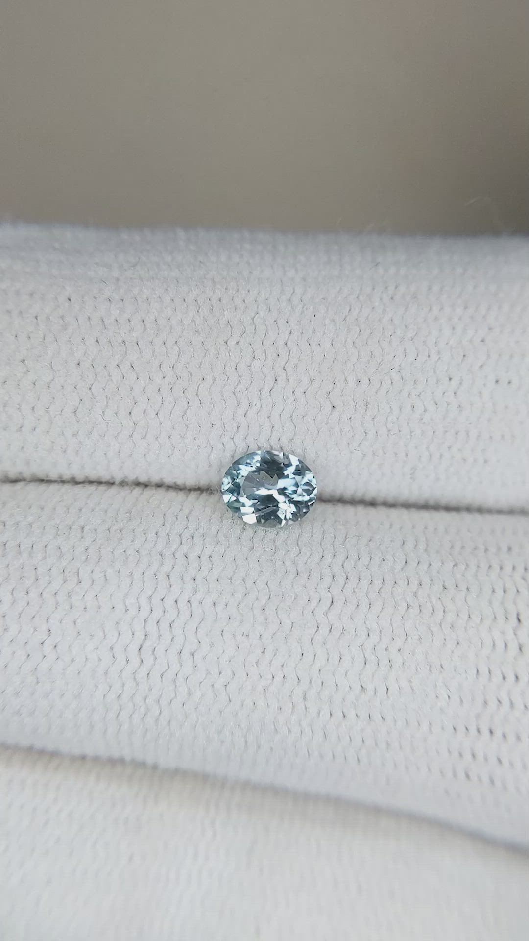 0.40 Ct. Greyish Blue Sapphire from Montana Size Video