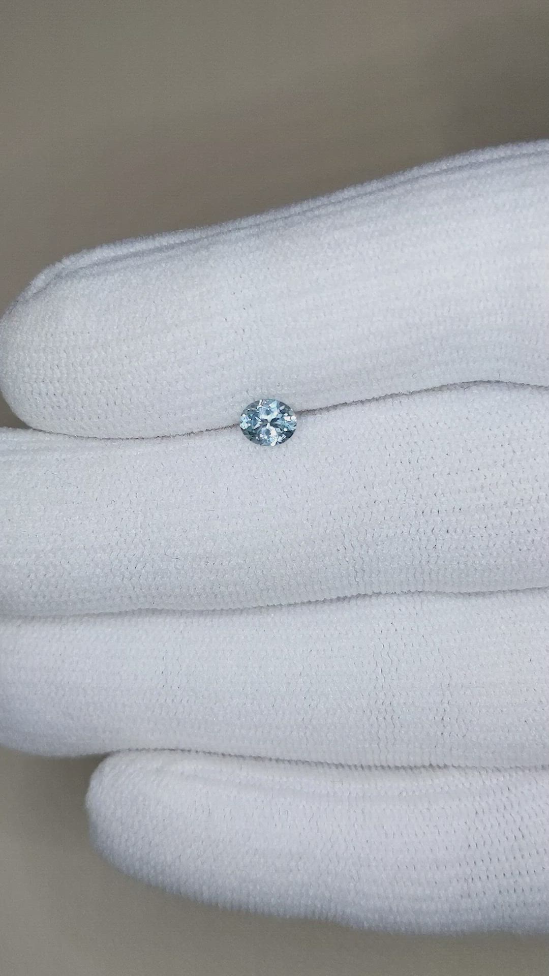0.40 Ct. Greyish Blue Sapphire from Montana Size Video
