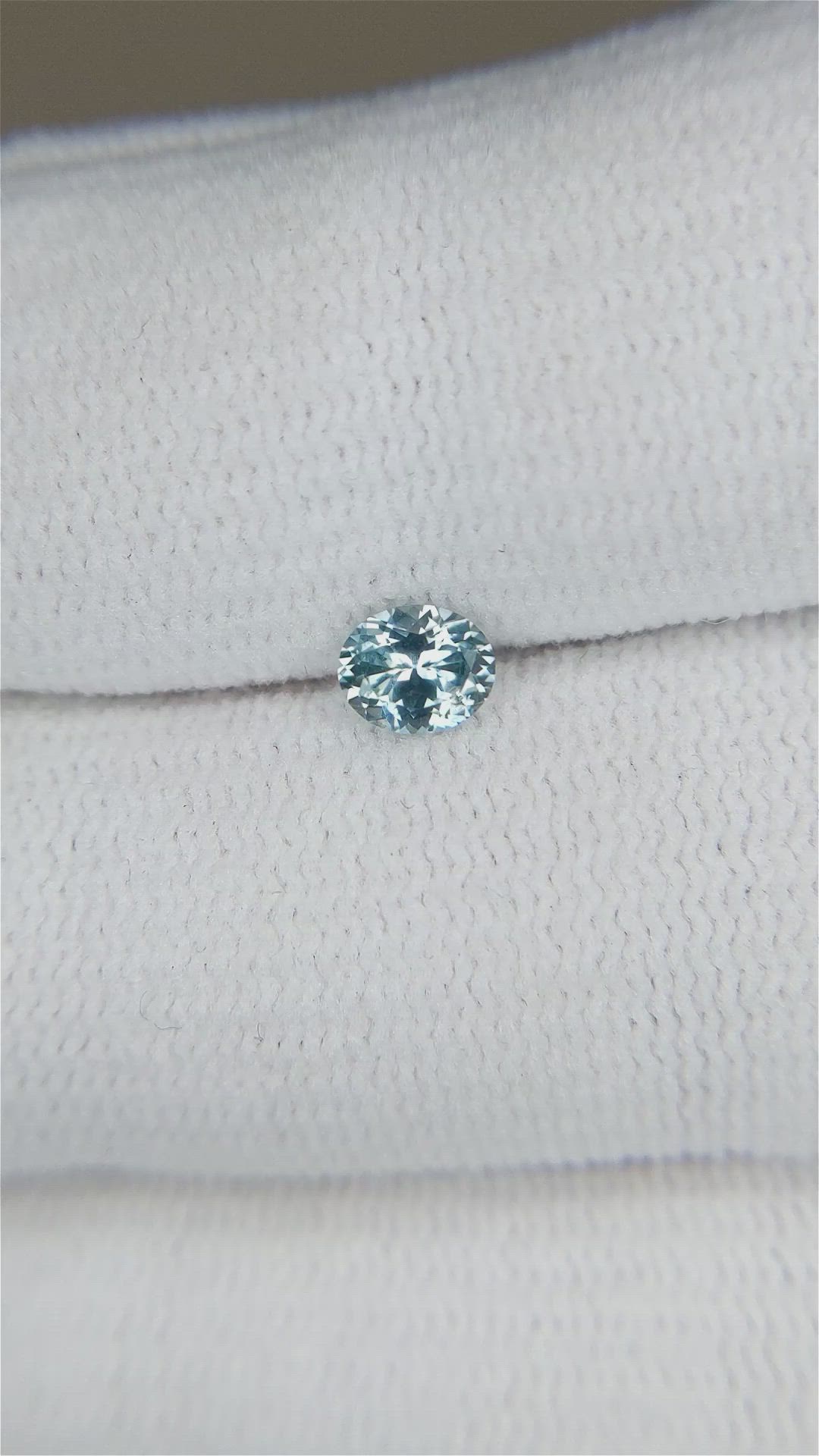 0.40 Ct. Greyish Blue Sapphire from Montana Size Video