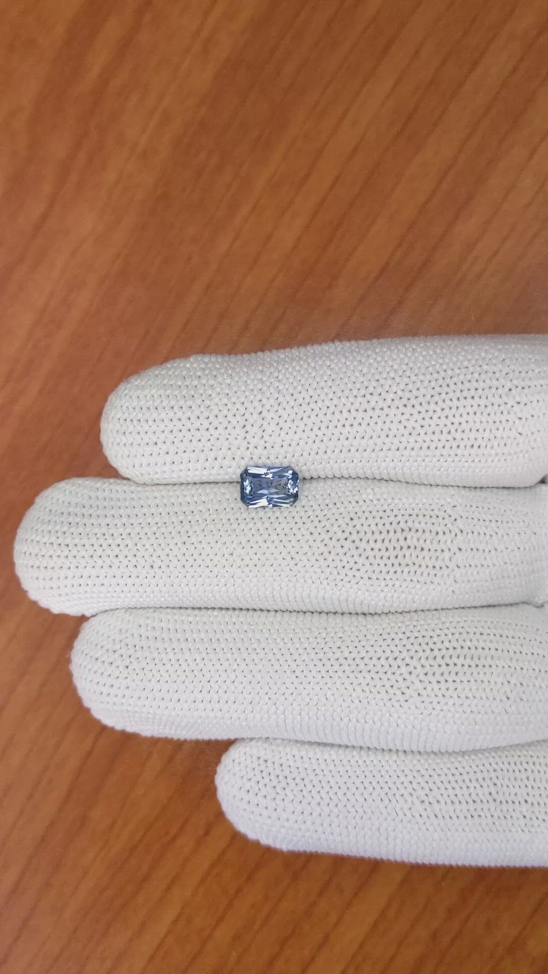 1.15 Ct. Blue Sapphire from Ceylon (Sri Lanka) Size Video