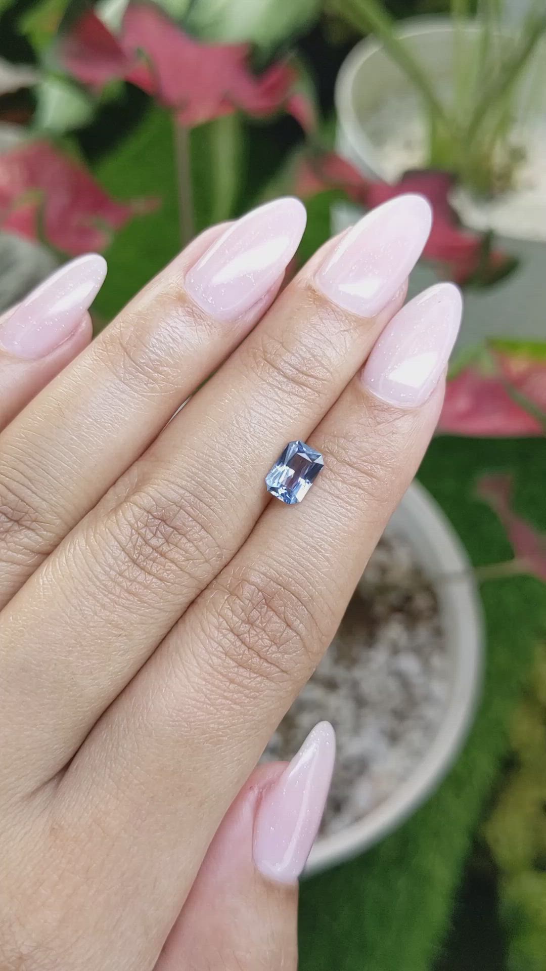 1.15 Ct. Blue Sapphire from Ceylon (Sri Lanka) Size Video
