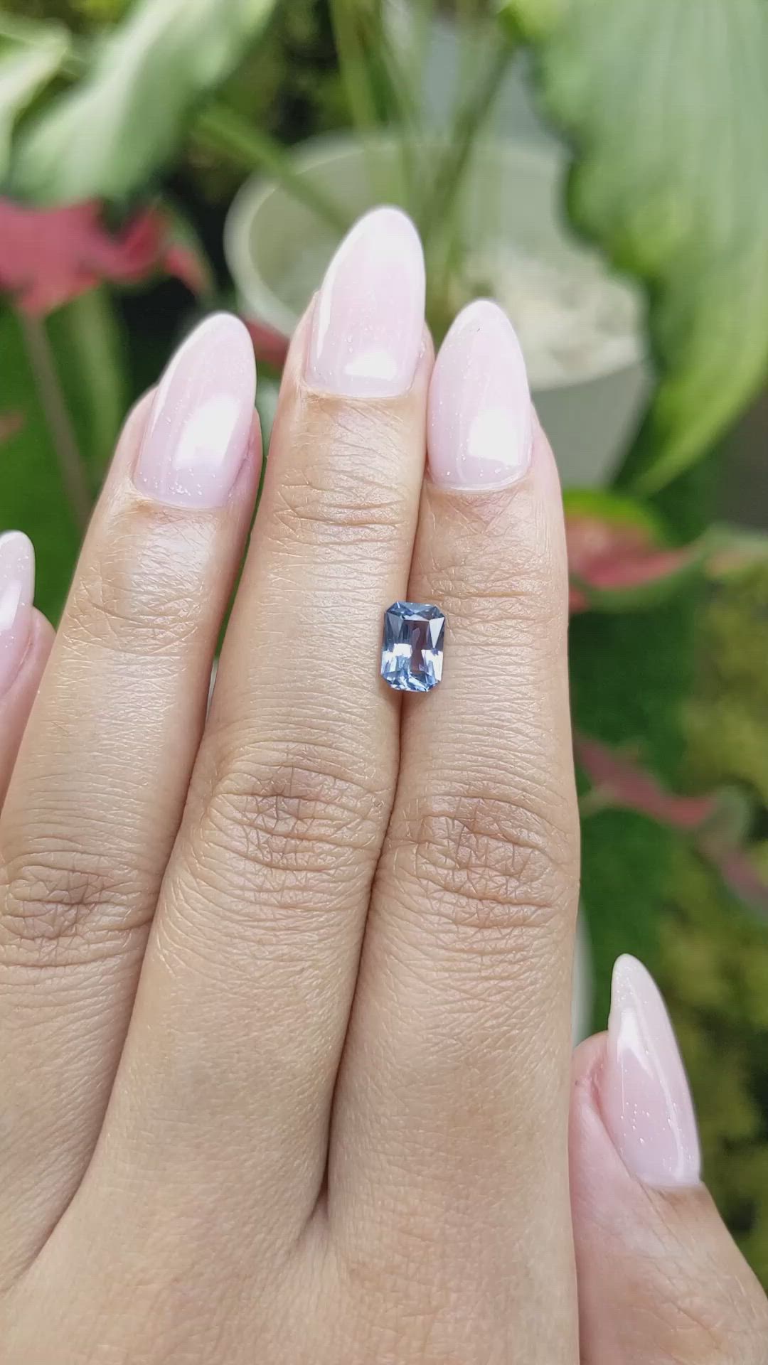 1.15 Ct. Blue Sapphire from Ceylon (Sri Lanka) Size Video