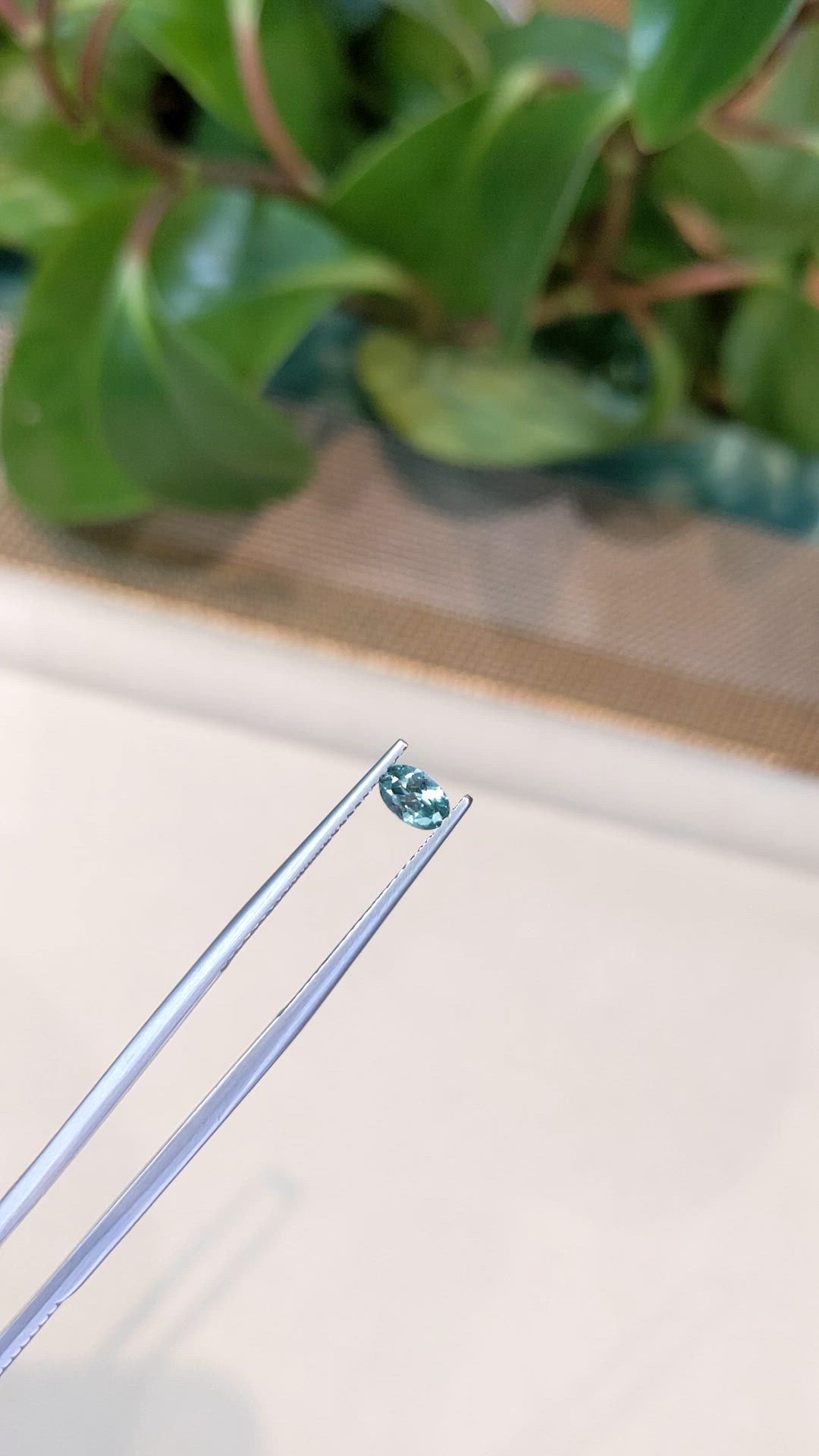 0.40 Ct. Bluish Grey Sapphire from Montana Size Video