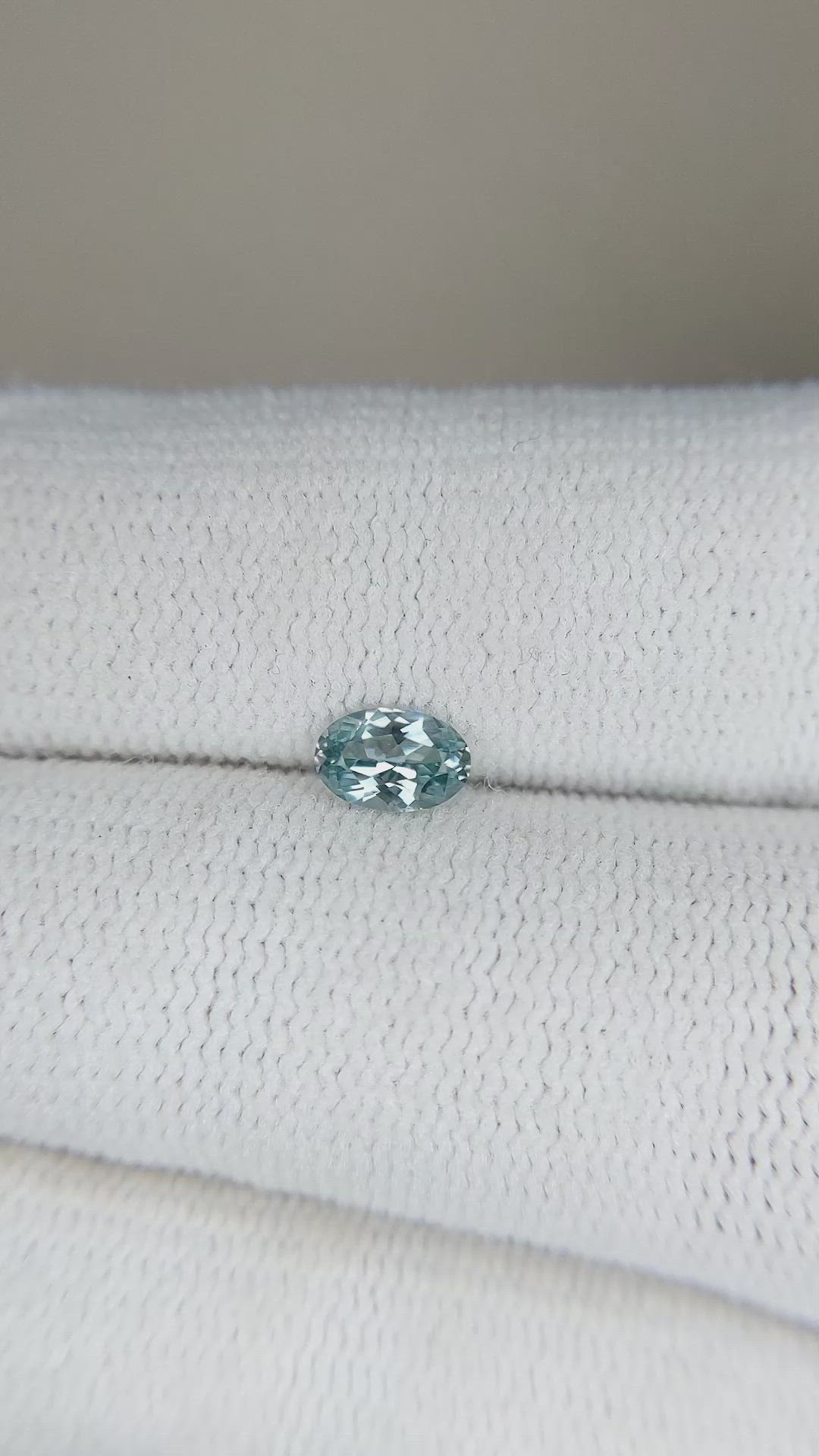 0.40 Ct. Bluish Grey Sapphire from Montana Size Video
