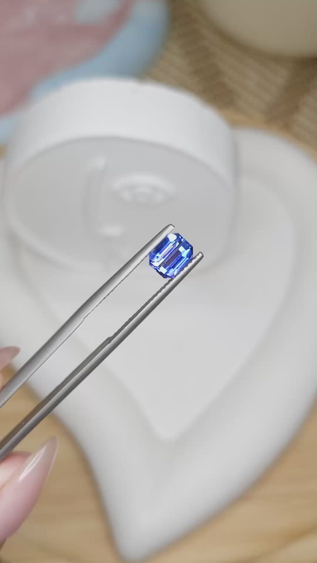 1.58 Ct. Blue Sapphire from Ceylon (Sri Lanka) Size Video