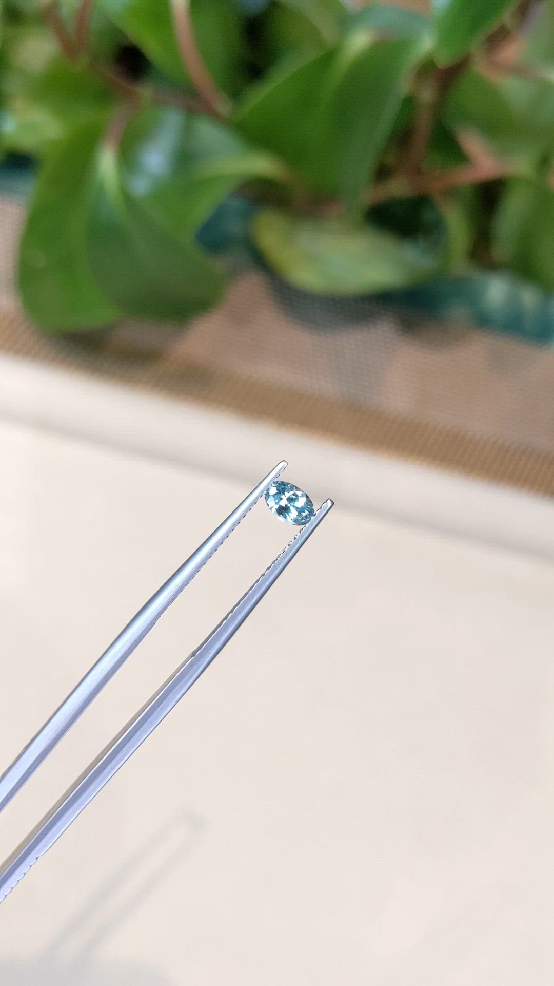 0.41 Ct. Blue Sapphire from Montana Size Video