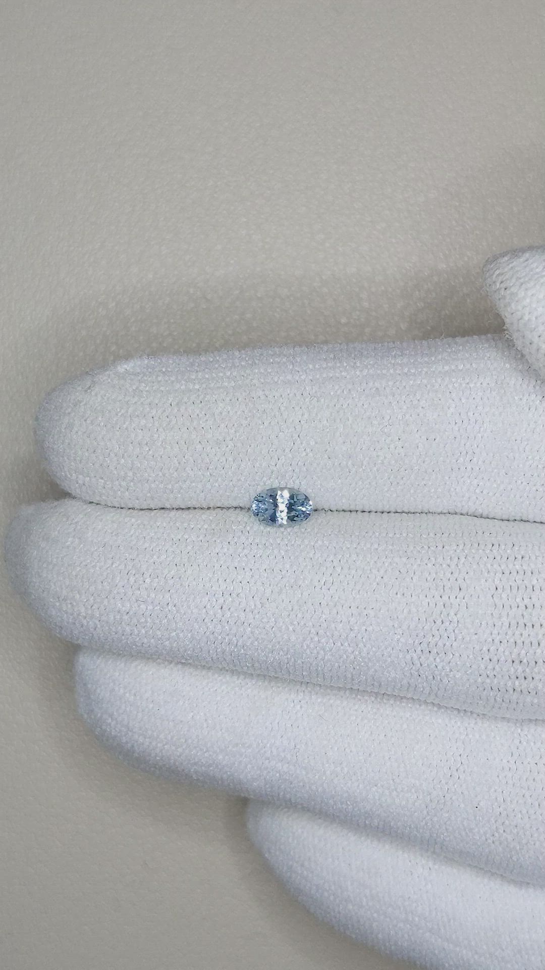 0.41 Ct. Blue Sapphire from Montana Size Video