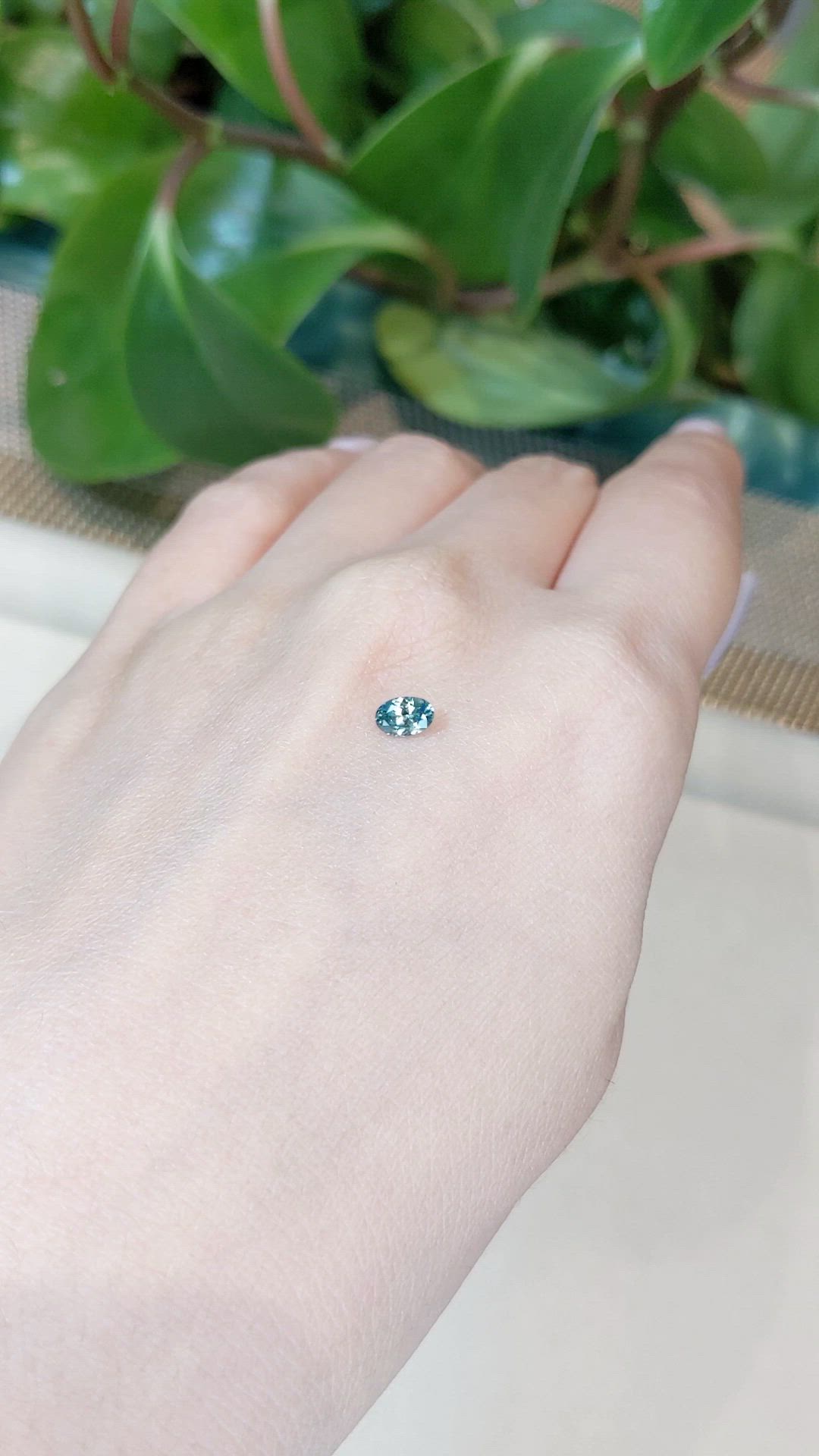 0.43 Ct. Bi Color Sapphire from Montana Size Video