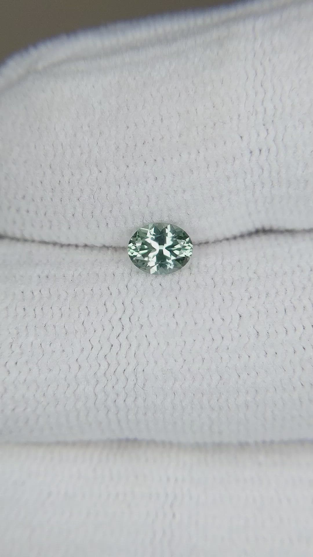 0.43 Ct. Green Sapphire from Montana Size Video