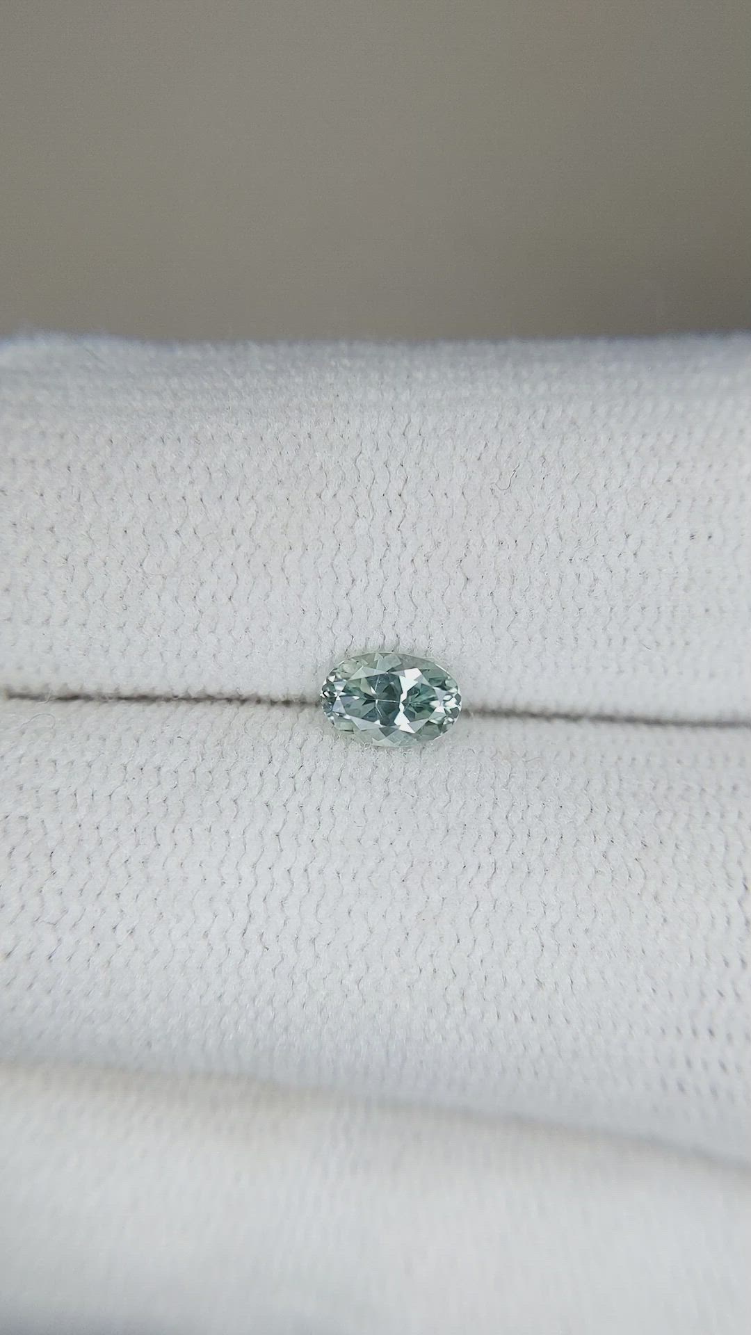 0.44 Ct. Green Sapphire from Montana Size Video