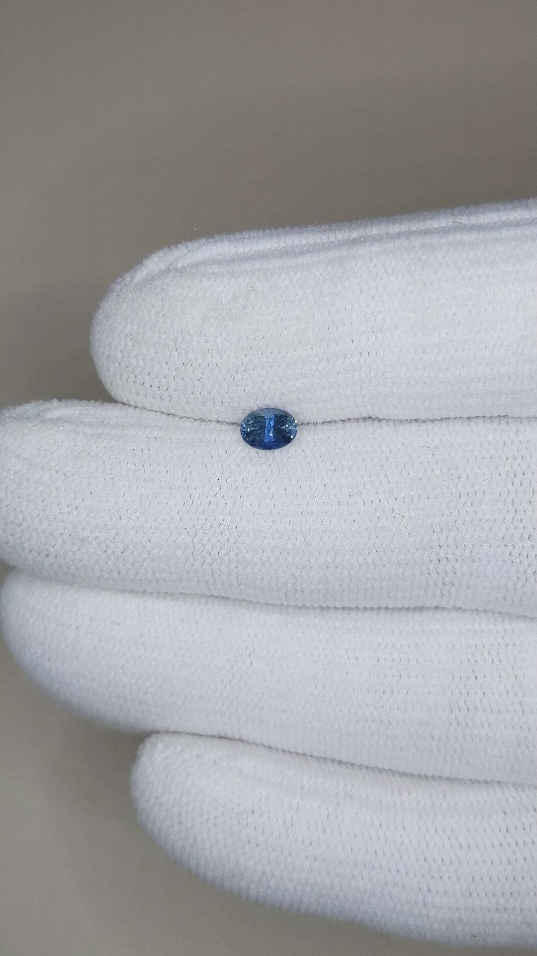 0.40 Ct. Blue Sapphire from Montana Size Video