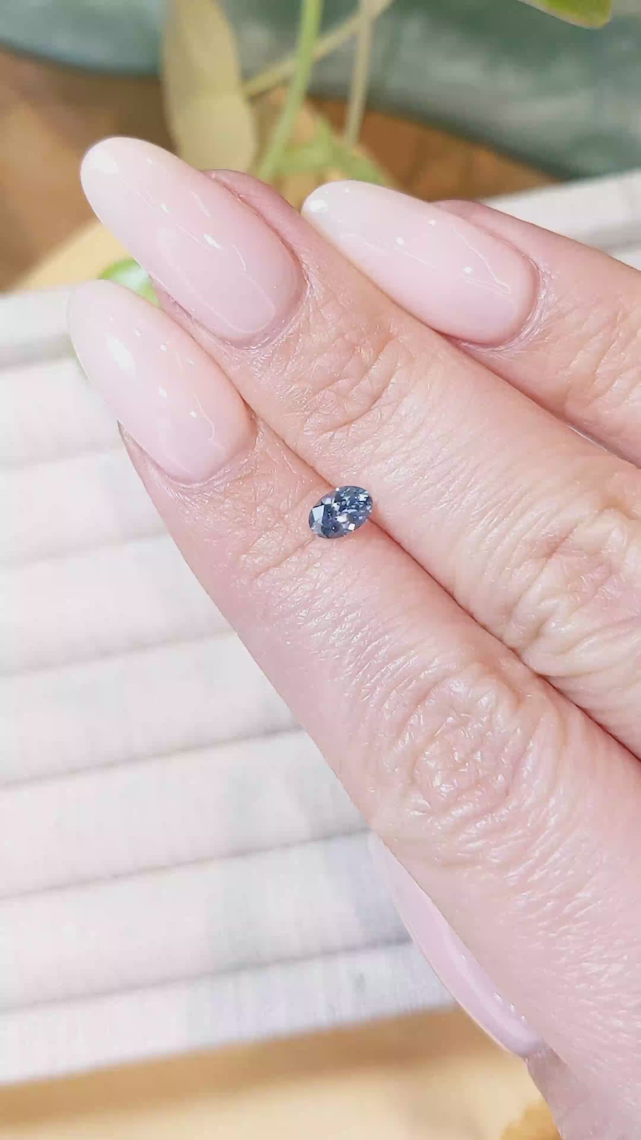 0.45 Ct. Blue Sapphire from Montana Size Video