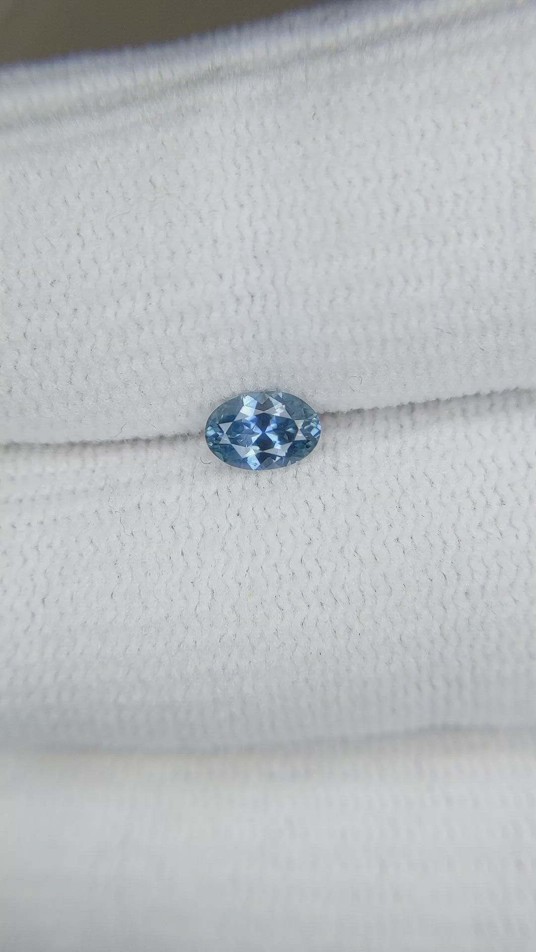 0.45 Ct. Blue Sapphire from Montana Size Video