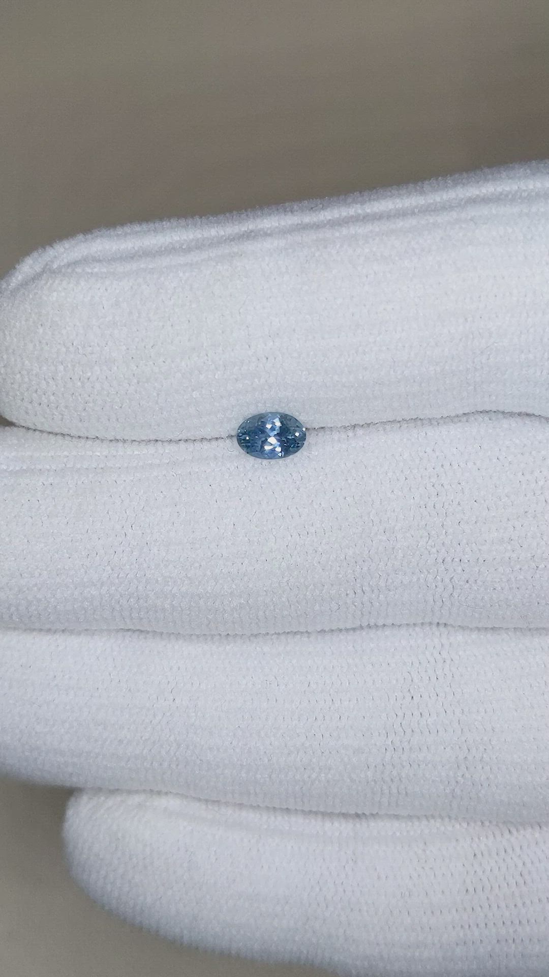 0.45 Ct. Blue Sapphire from Montana Size Video