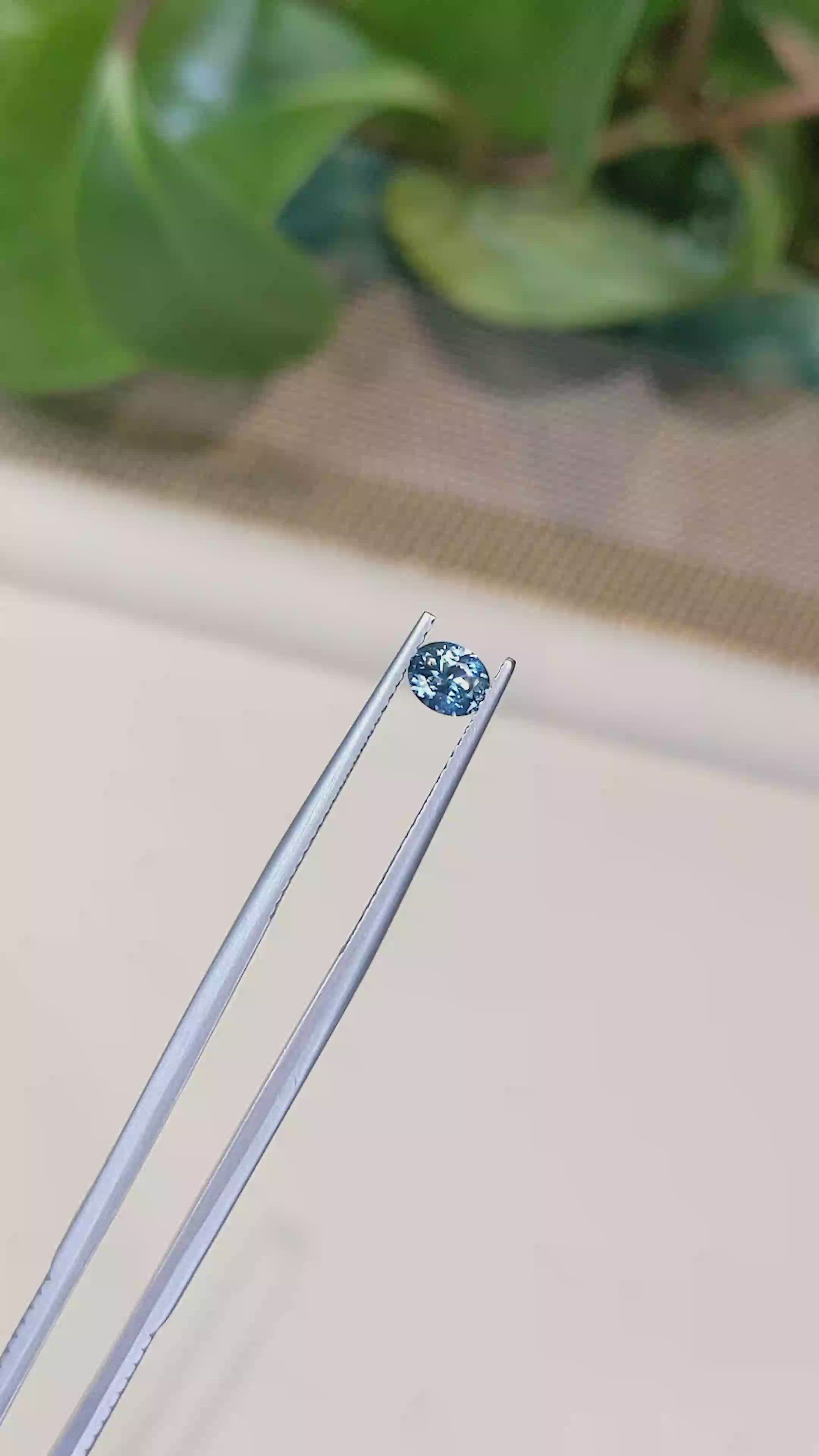 0.46 Ct. Blue Sapphire from Montana Size Video