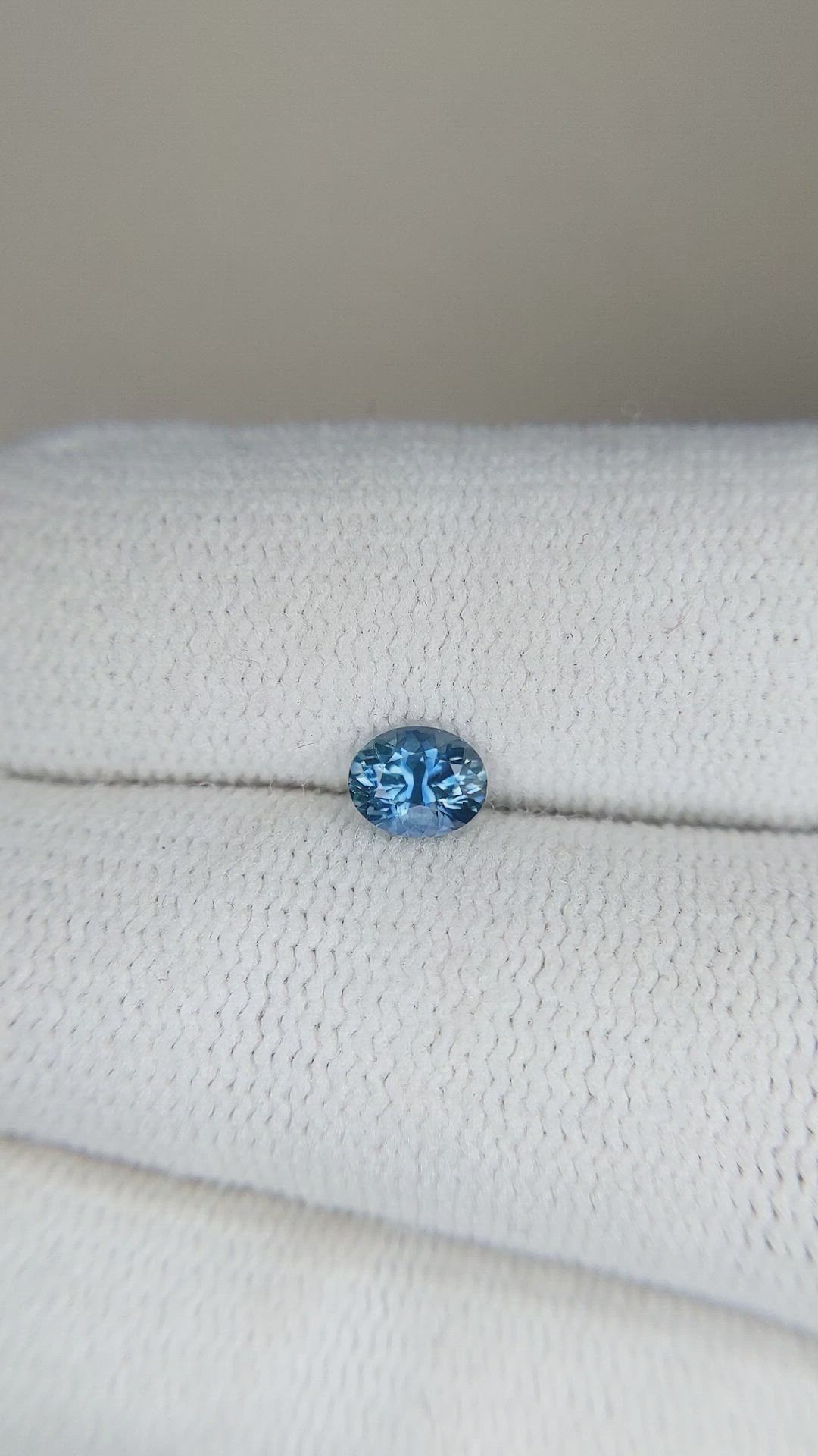 0.46 Ct. Blue Sapphire from Montana Size Video