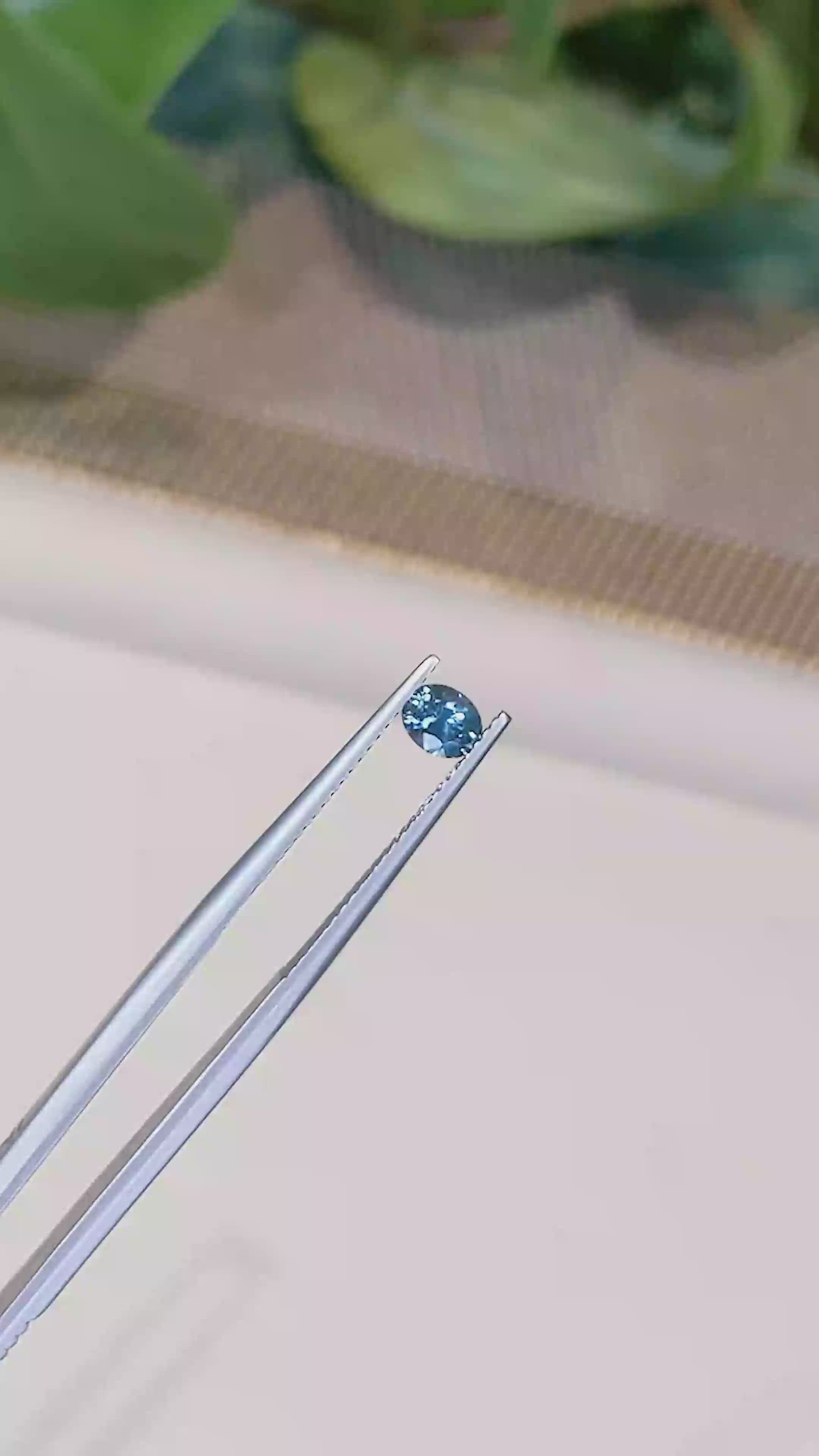 0.46 Ct. Blue Sapphire from Montana Size Video