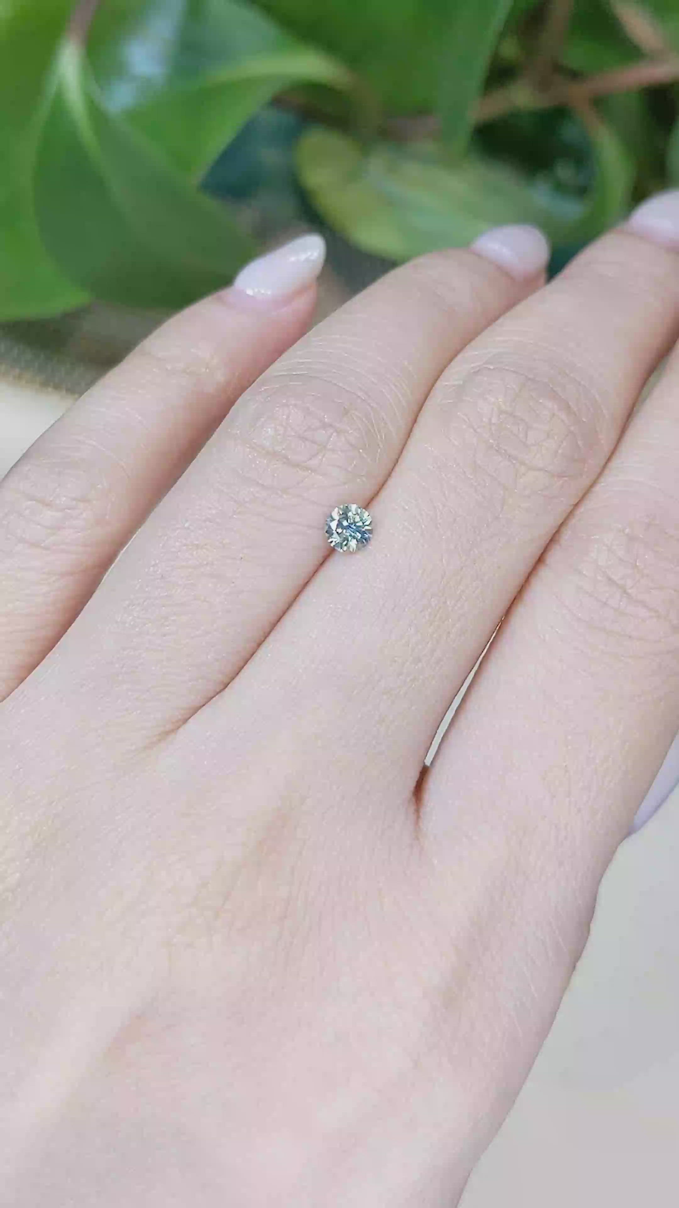 0.32 Ct. Bi Color Sapphire from Montana Size Video