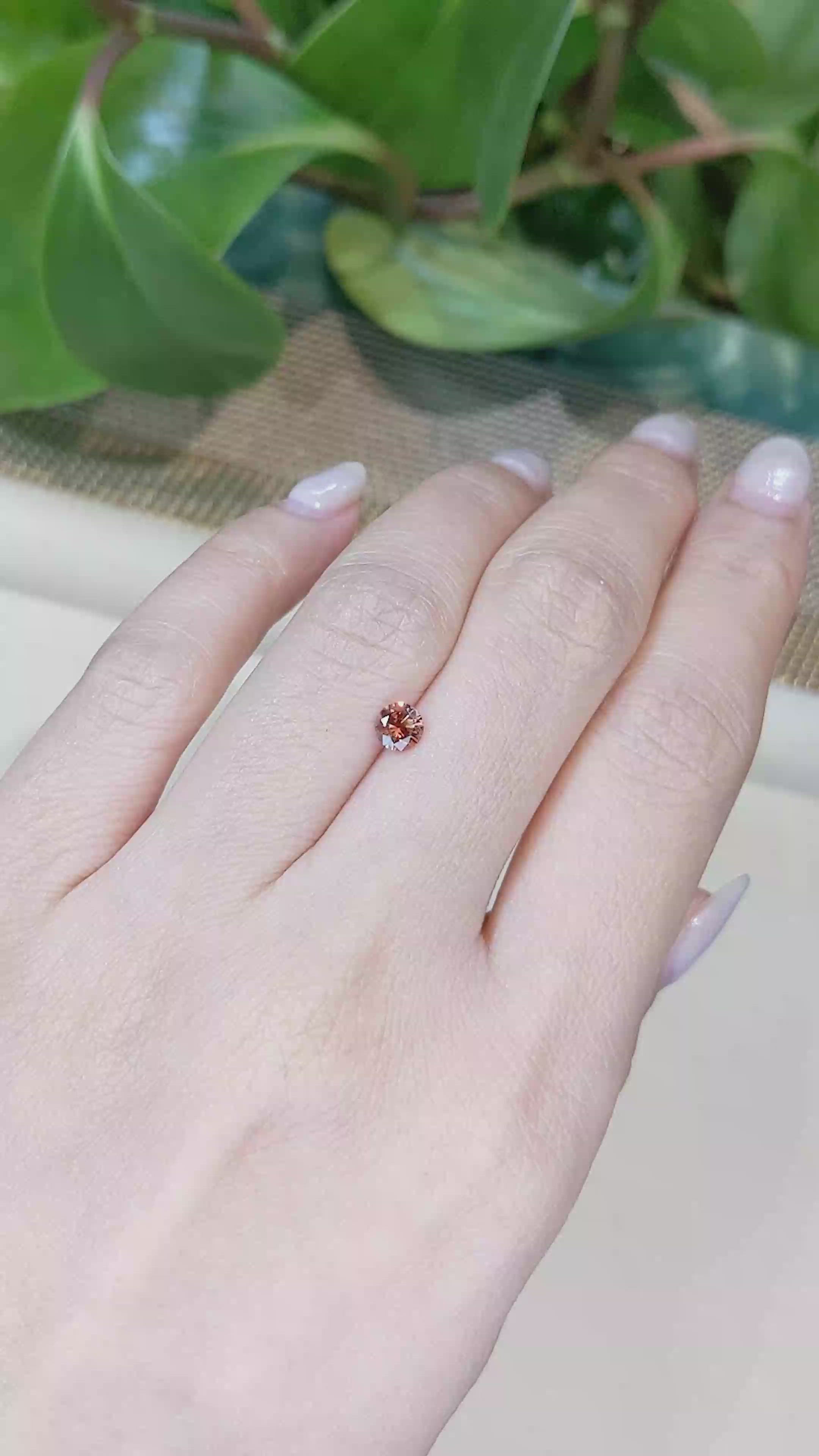 0.48 Ct. Bi Color Sapphire from Montana Size Video