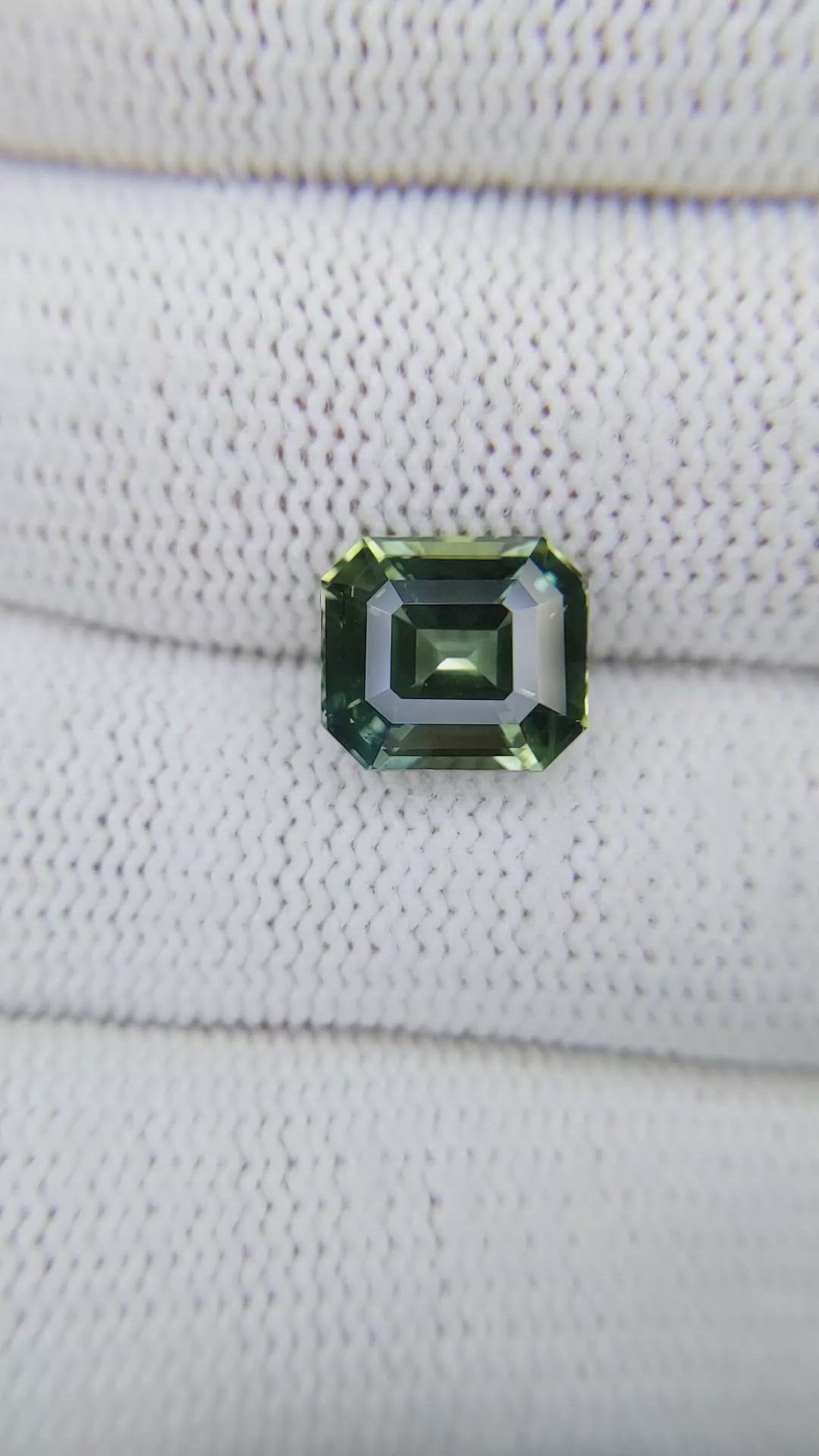 3.00 Ct. Green Sapphire from Madagascar Size Video