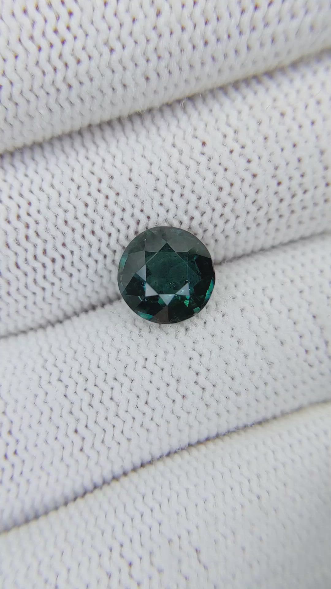 3.05 Ct. Greenish Blue Sapphire from Madagascar Size Video