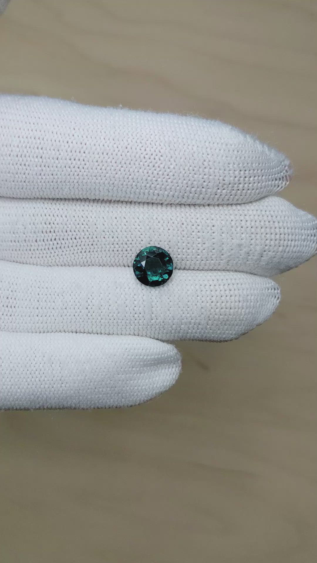 3.05 Ct. Greenish Blue Sapphire from Madagascar Size Video