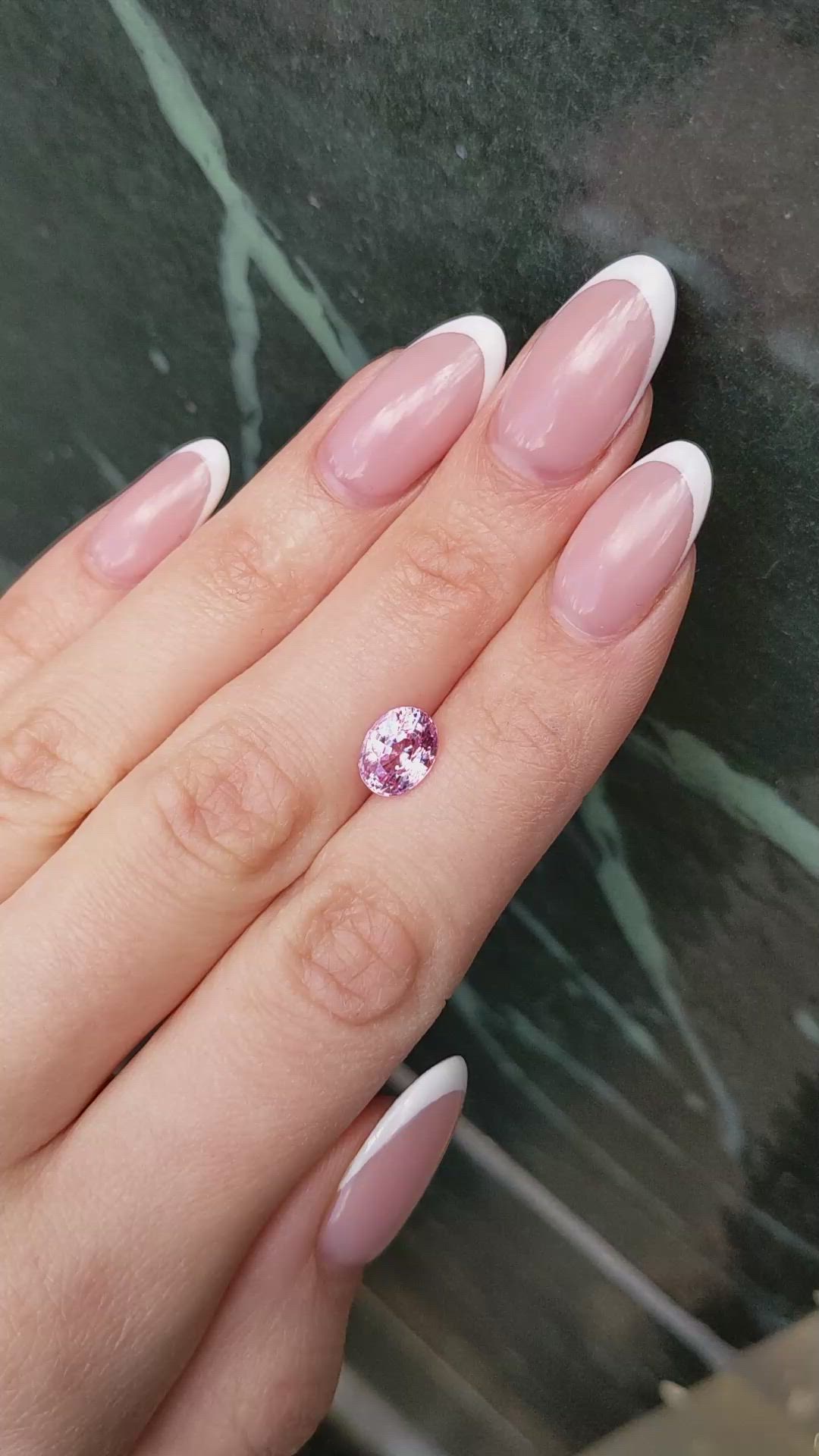 2.56 Ct. Pink Sapphire from Ceylon (Sri Lanka) Size Video