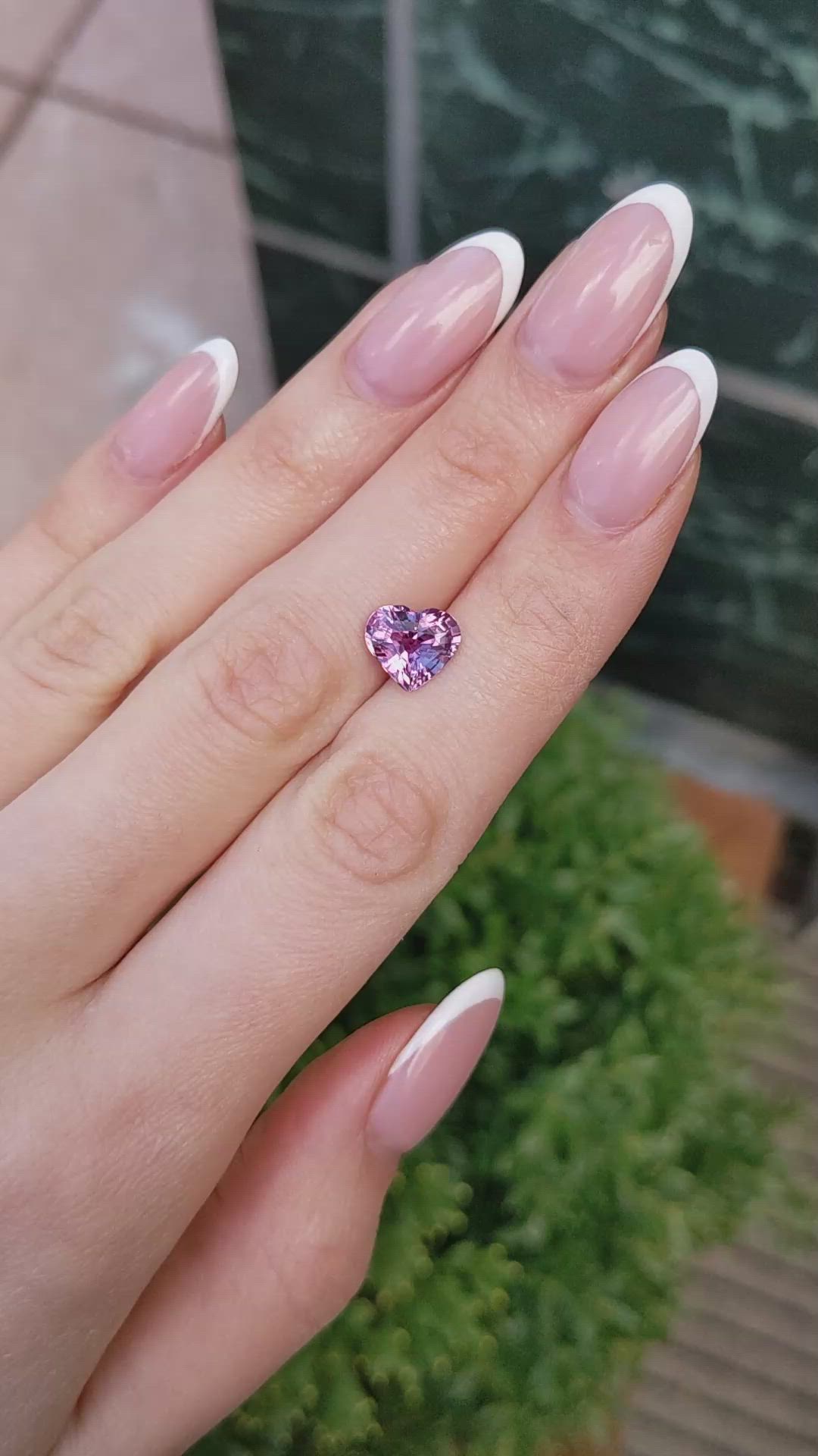 2.99 Ct. Pink Sapphire from Ceylon (Sri Lanka) Size Video