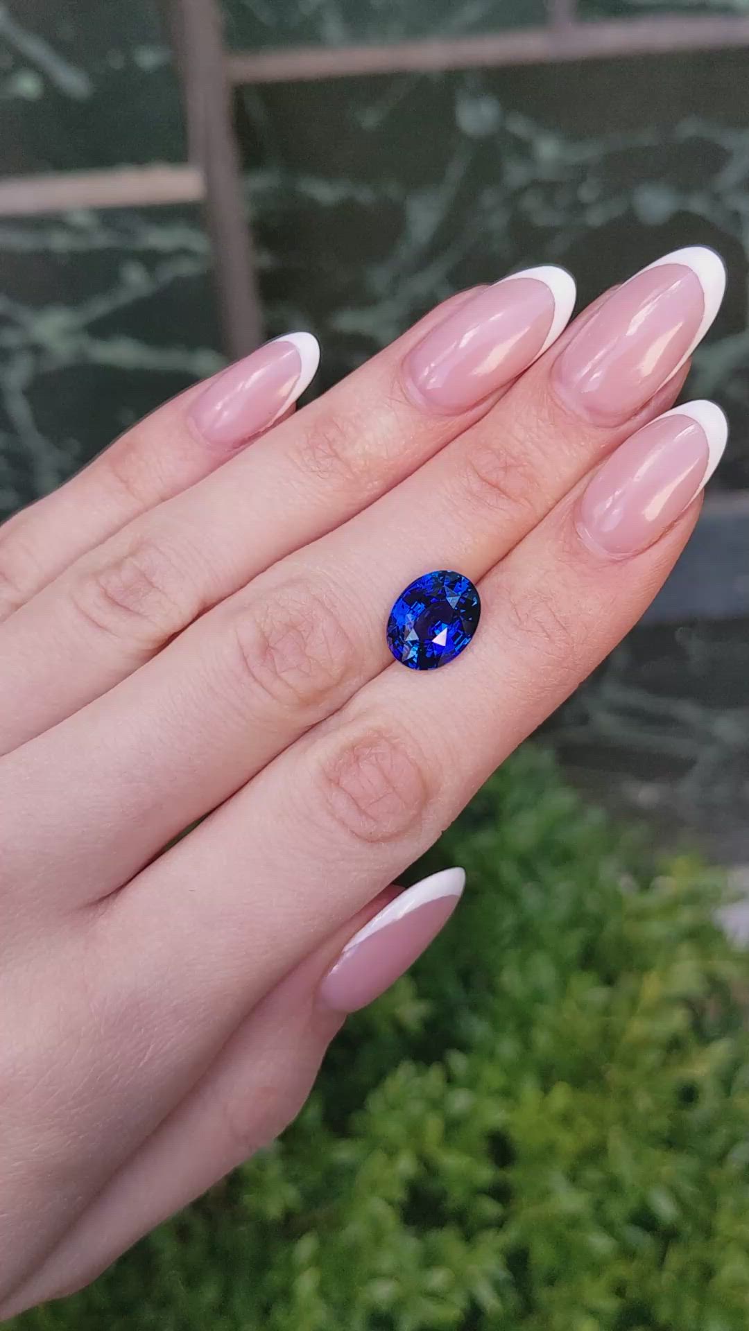 6.08 Ct. Blue Sapphire from Ceylon (Sri Lanka) Size Video
