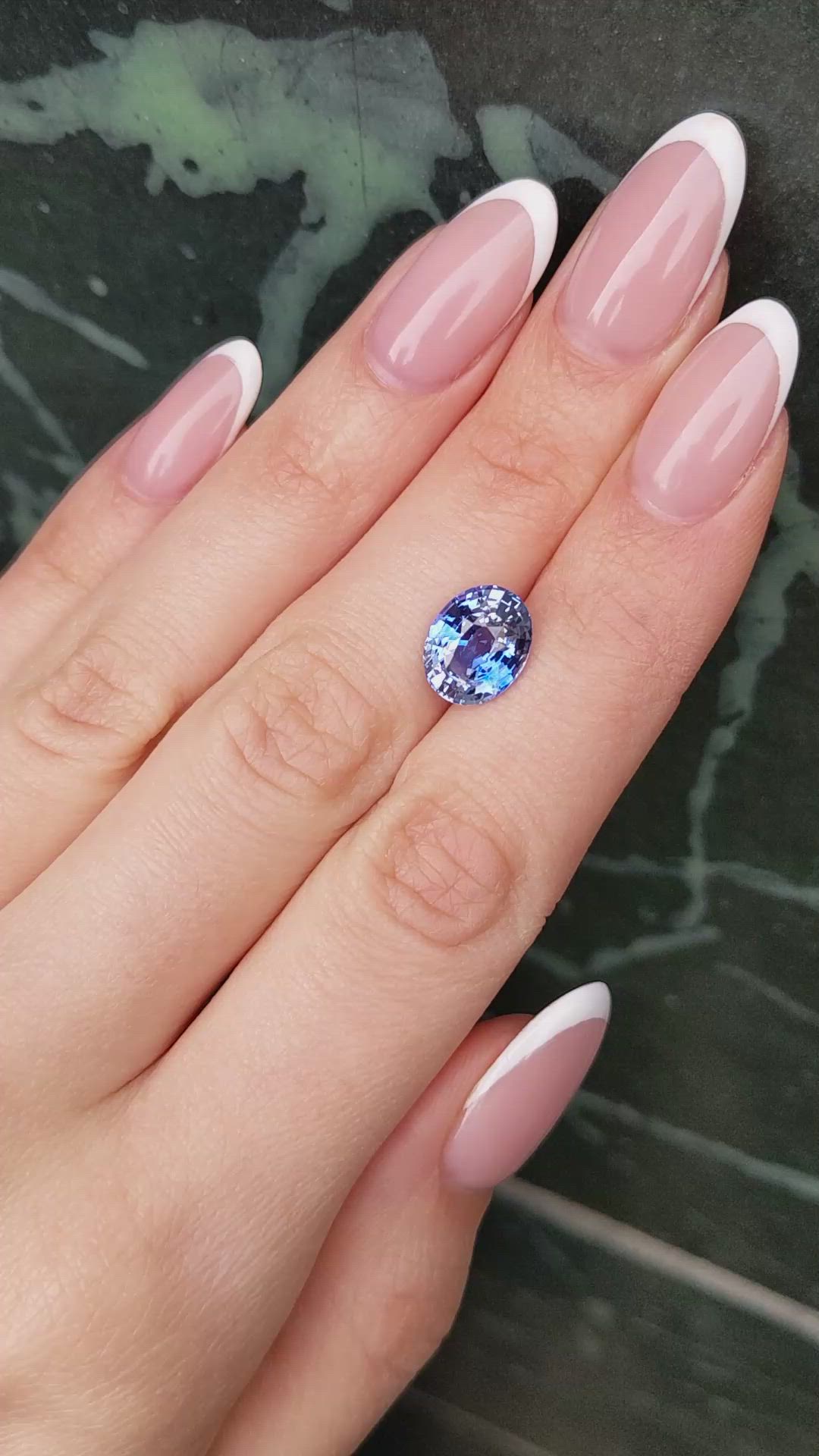 5.05 Ct. Blue Sapphire from Ceylon (Sri Lanka) Size Video