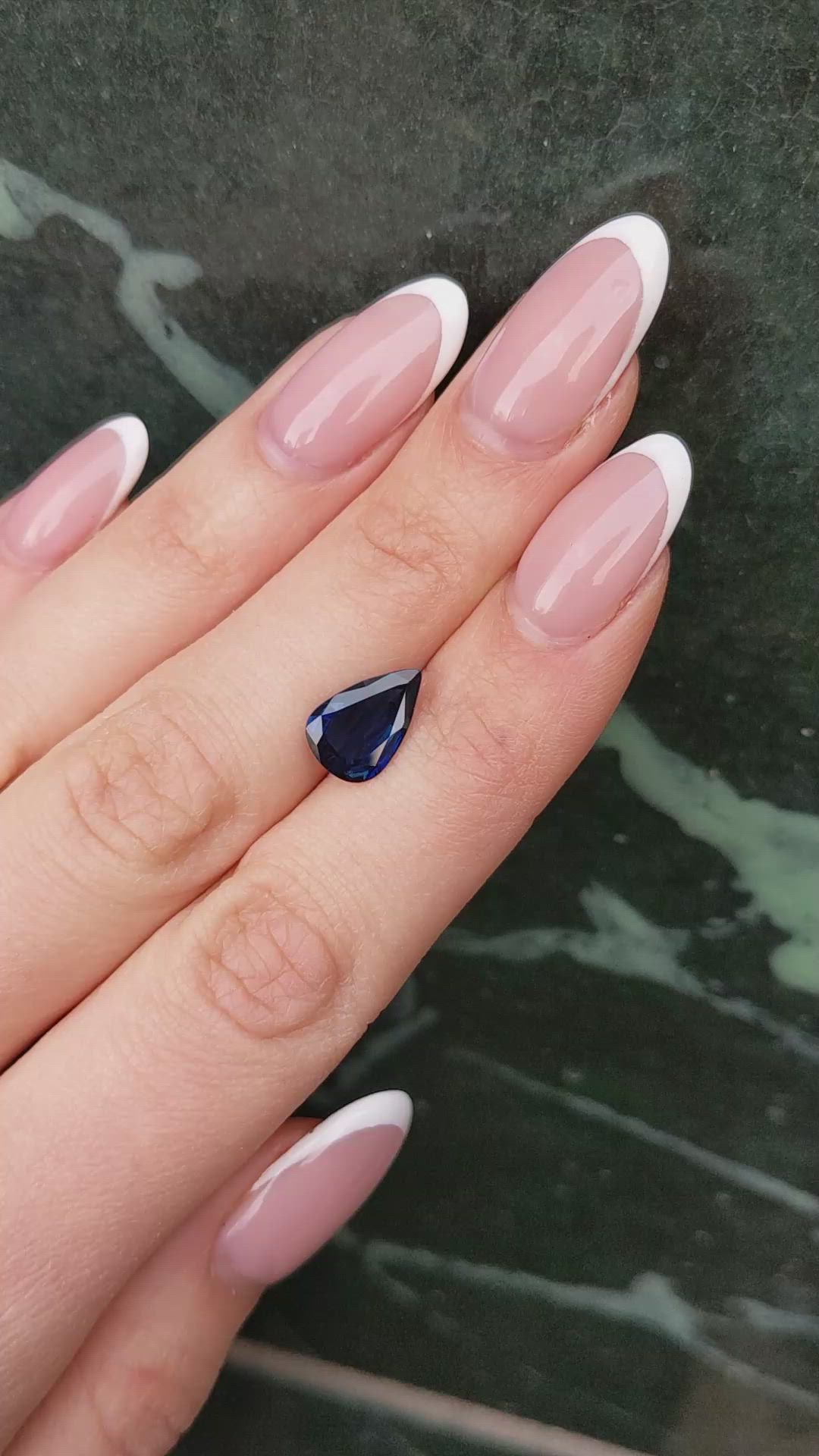 2.87 Ct. Blue Sapphire from Ceylon (Sri Lanka) Size Video